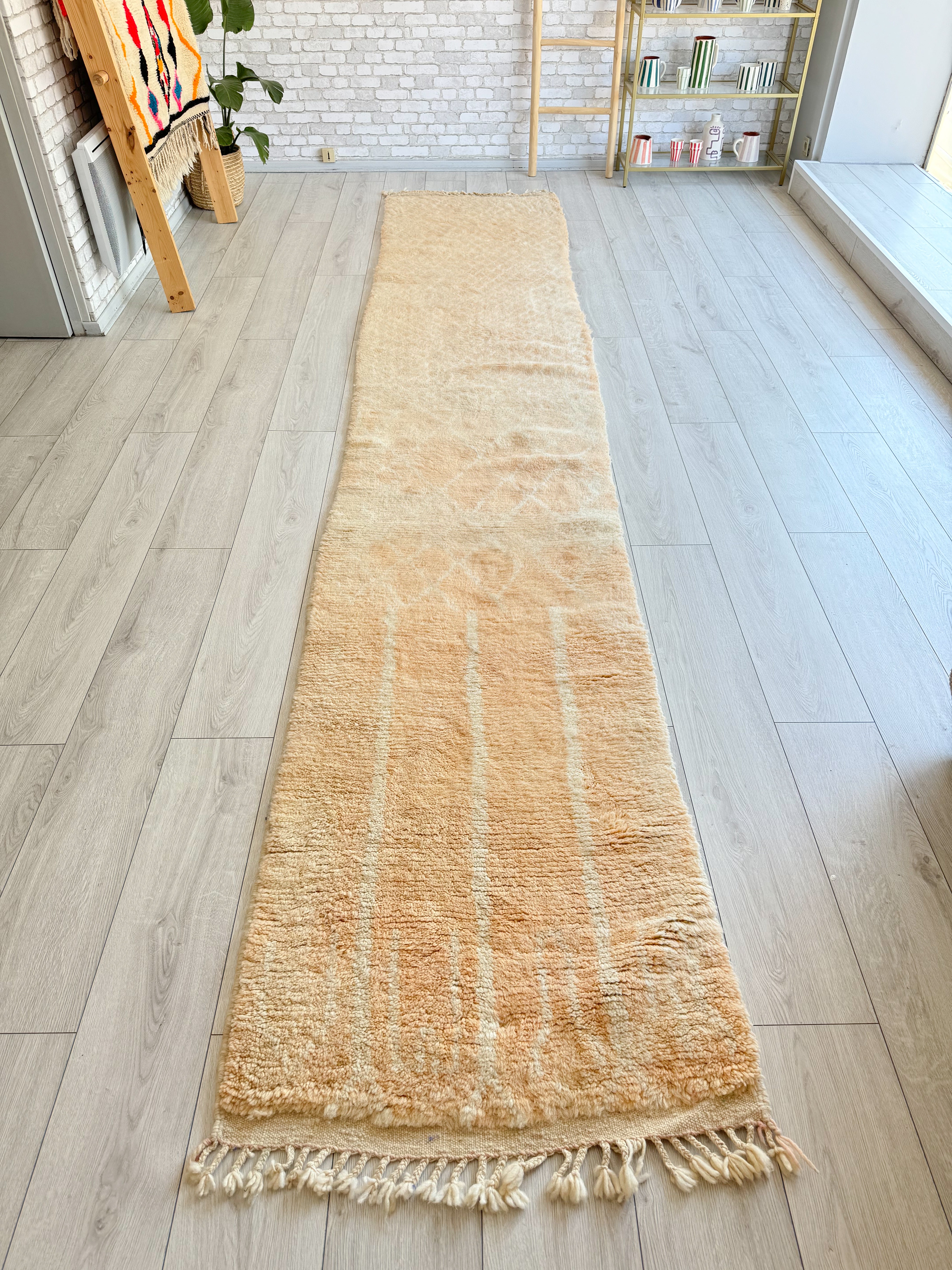 Tapis de couloir Beni Ouarain 80 x 450 cm - n°1286