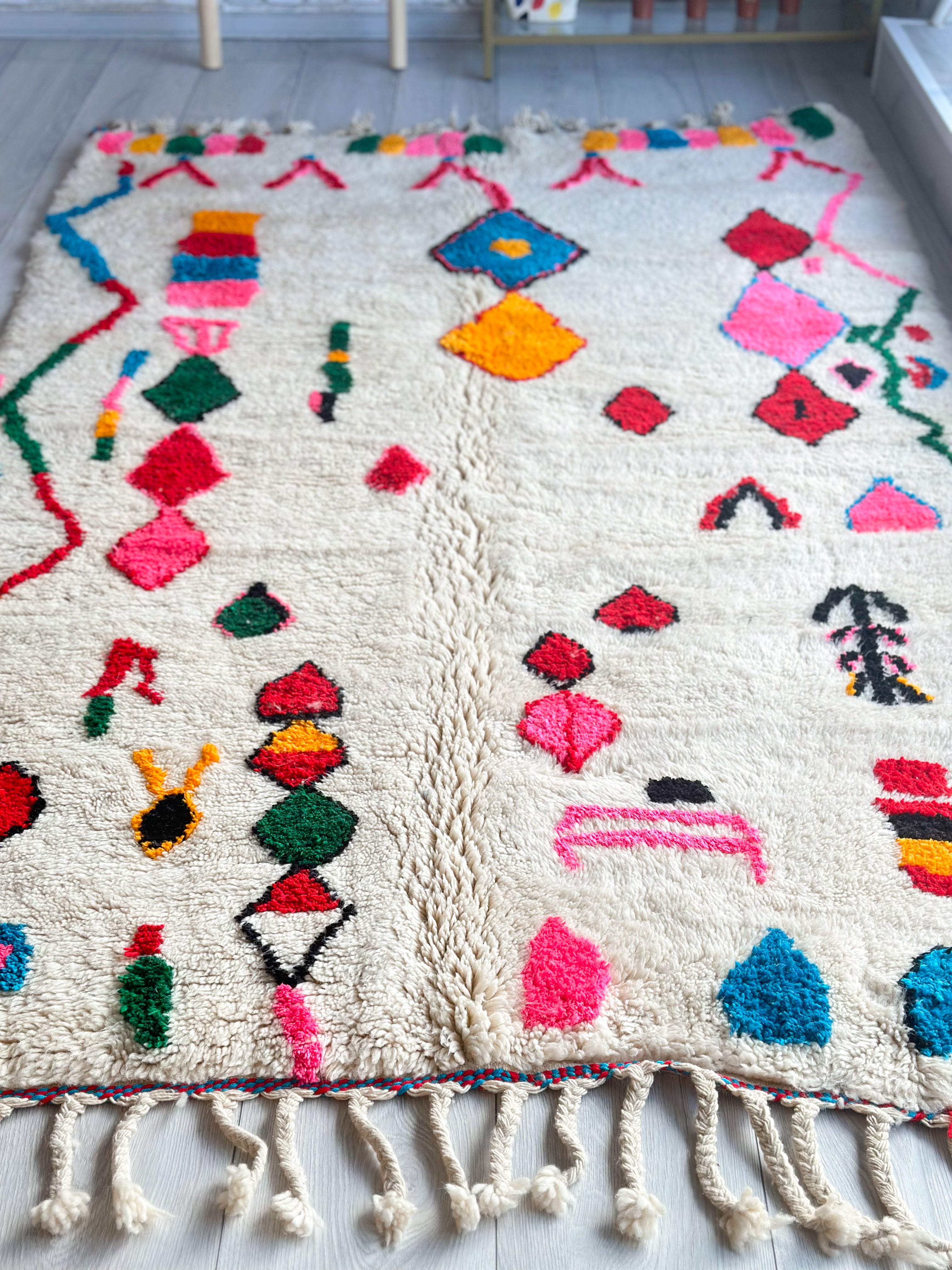 Colorful Berber rug 142 x 270 cm - n°732