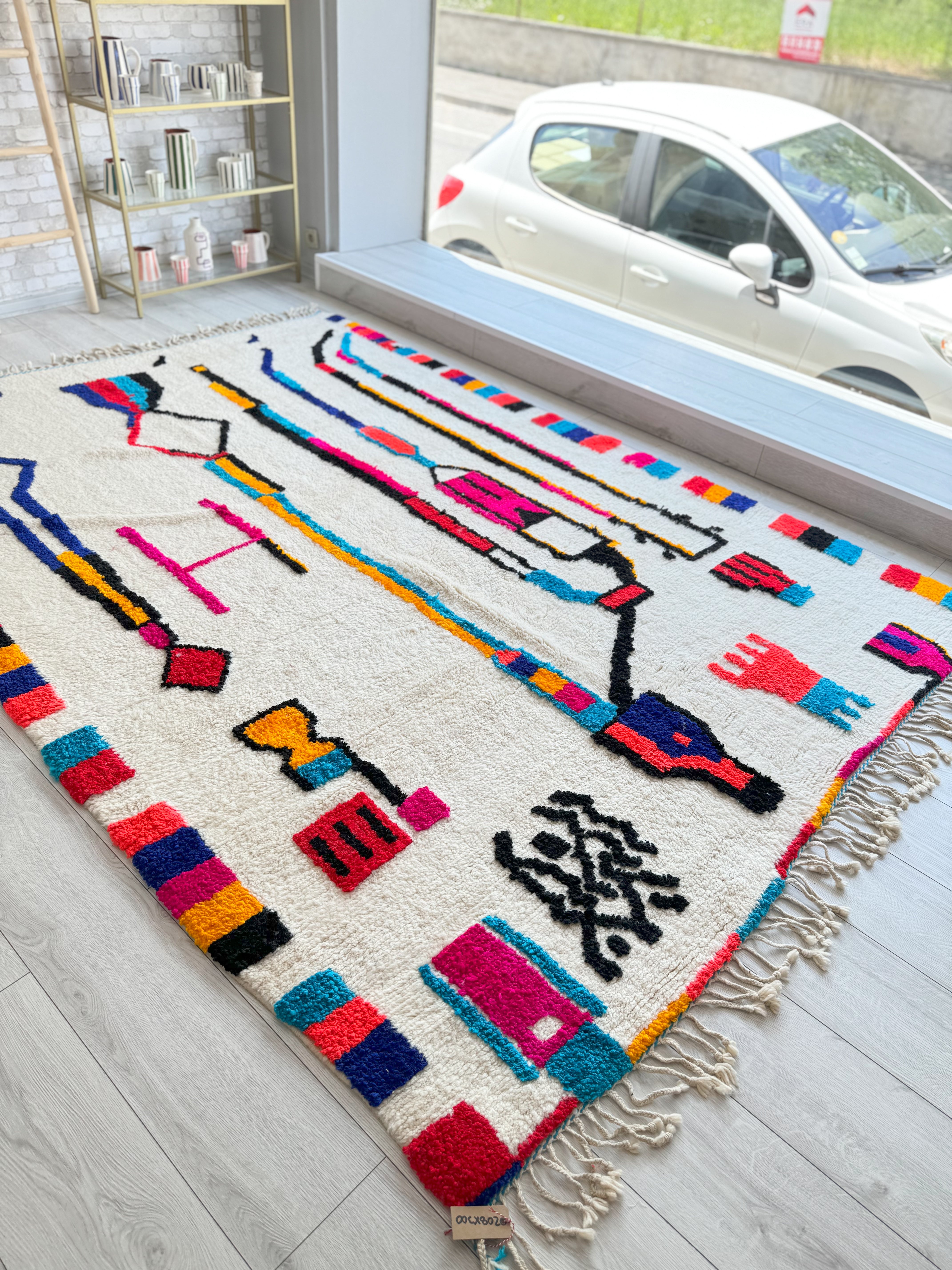 Colorful Berber rug 208 x 300 cm - n°1166