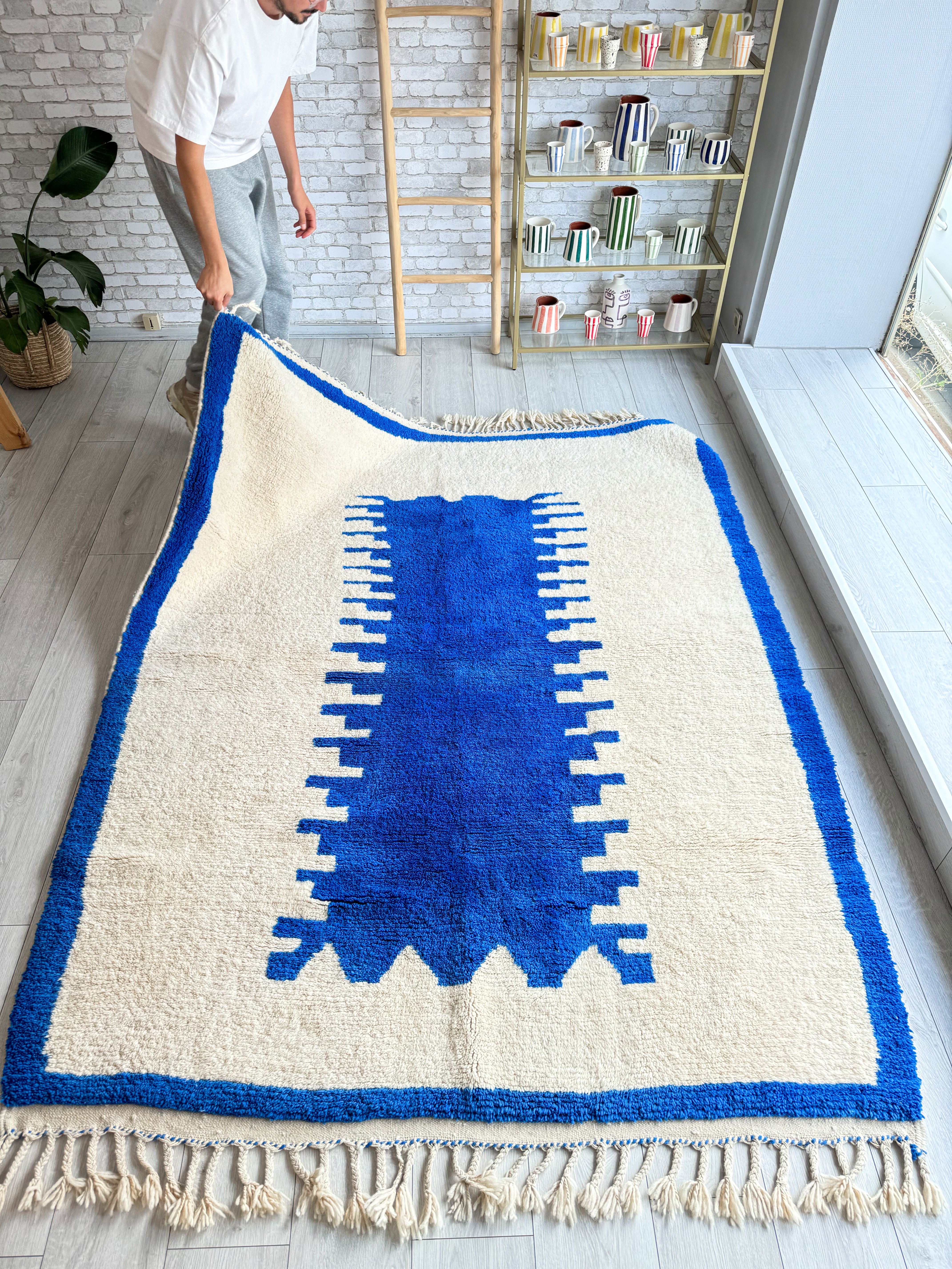 Tapis Beni Ouarain coloré 200 x 261 cm - n°1464