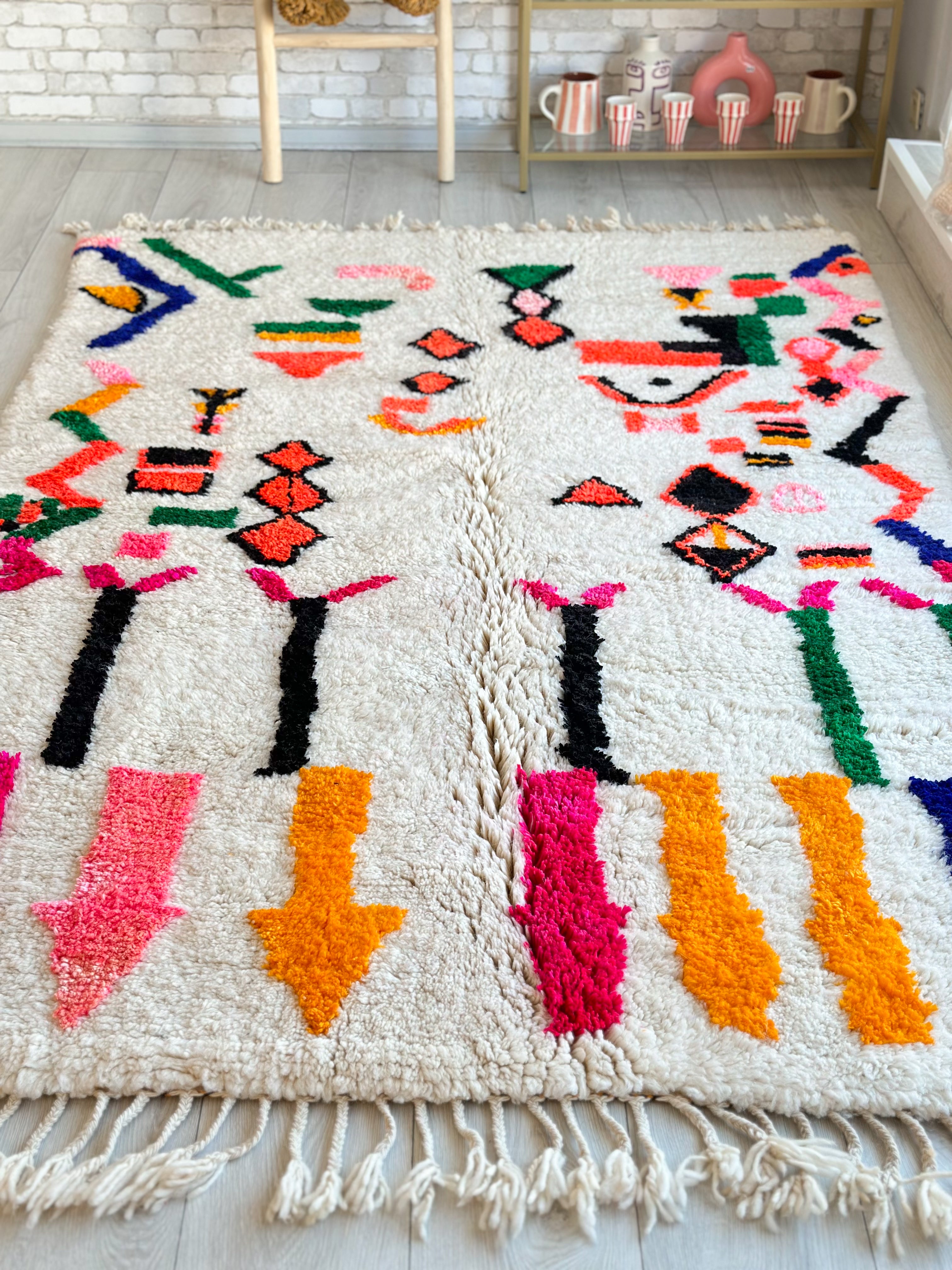 Colorful Berber rug 158 x 260 cm - n°782