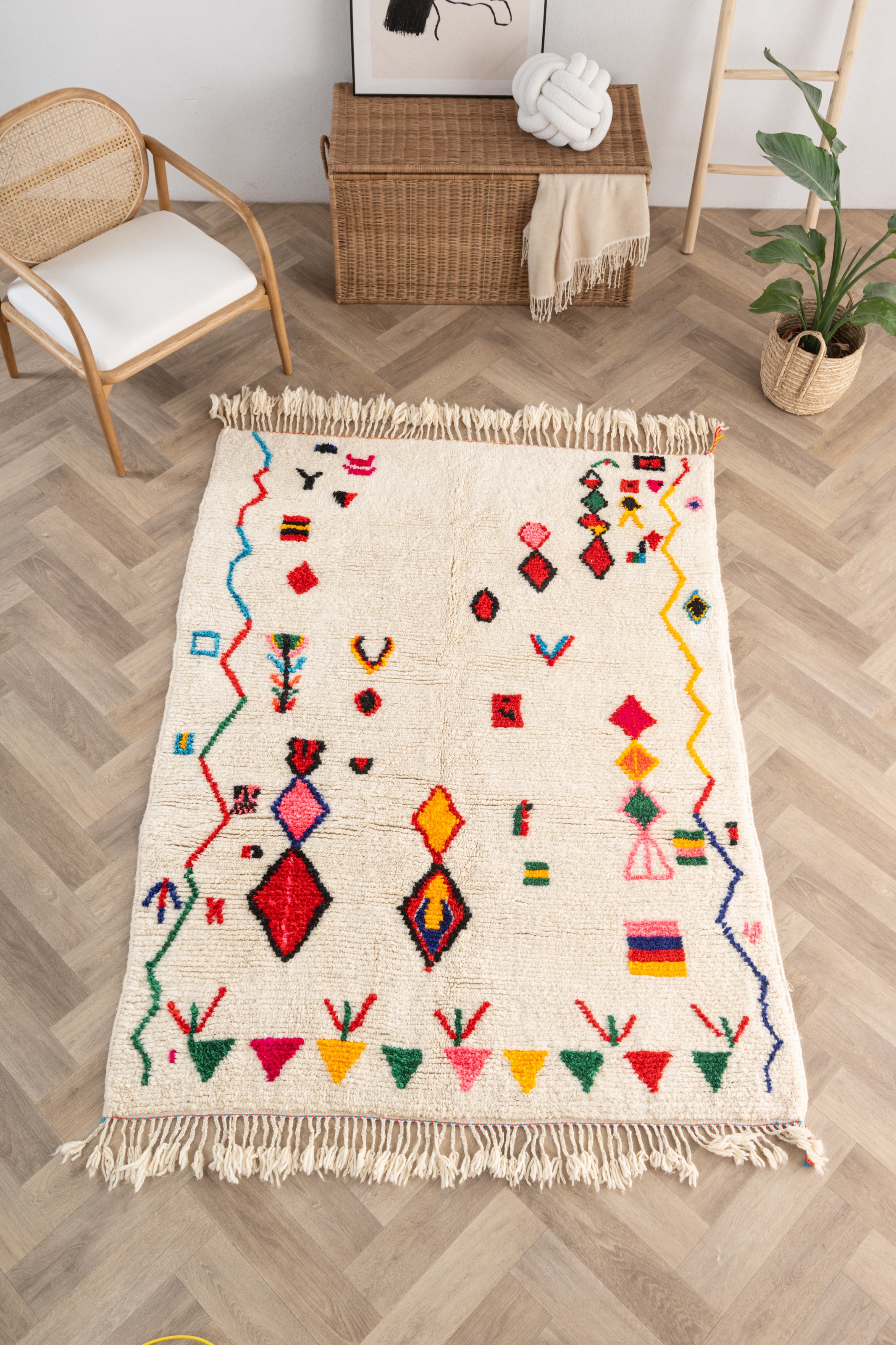 Tapis berbère coloré 149 x 219 cm - n°1614