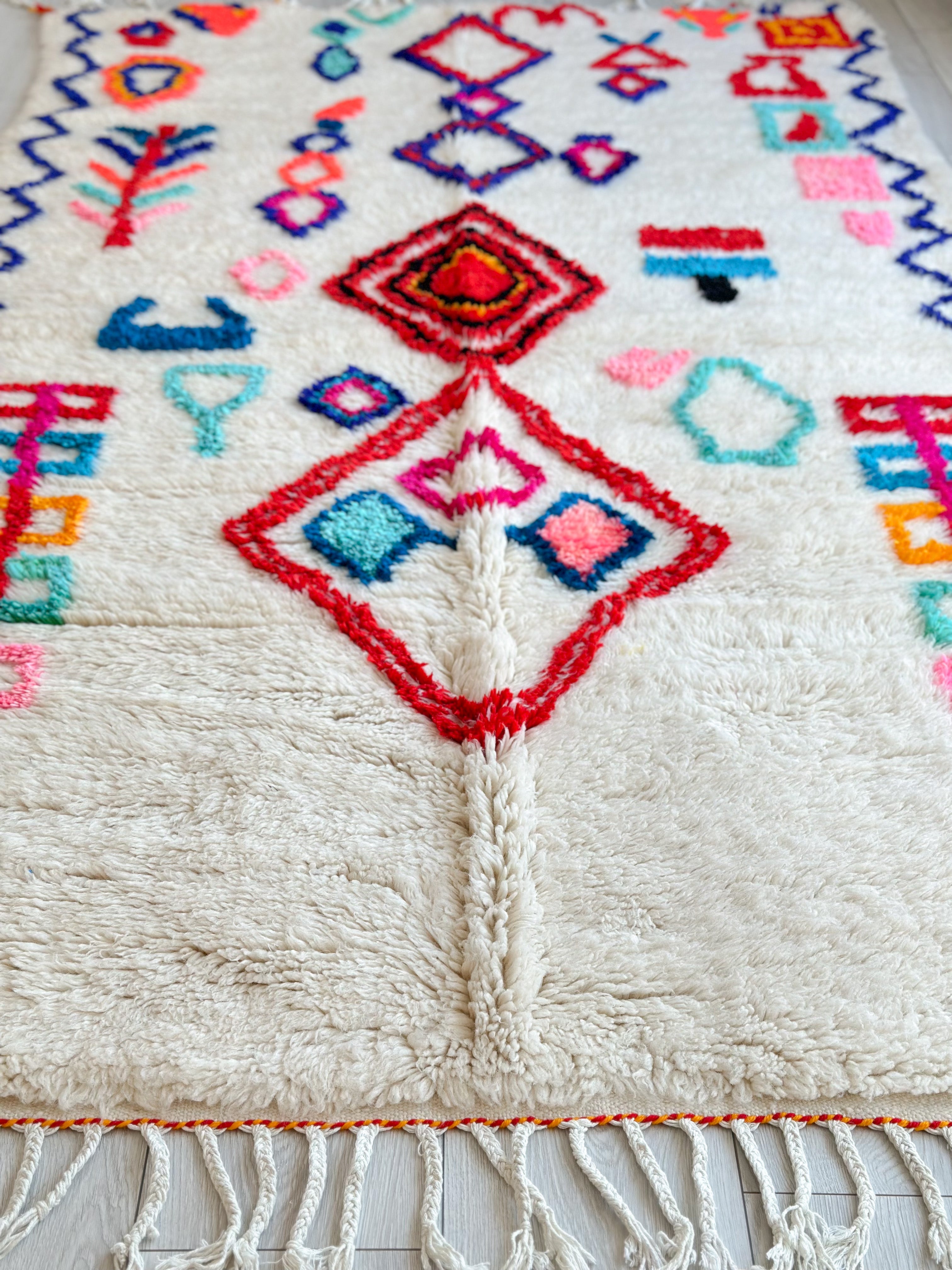 Colorful Berber rug 145 x 278 cm - n°591