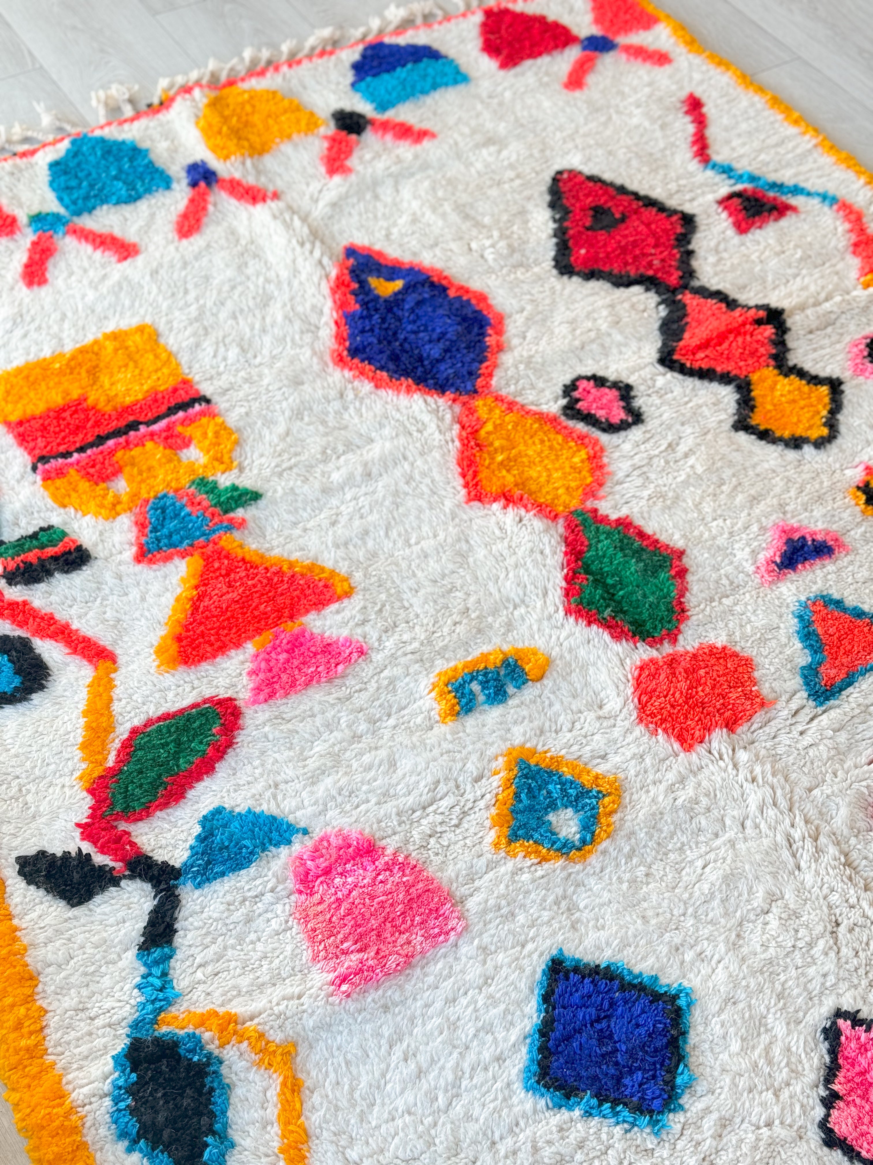 Colorful Berber rug 157 x 270 cm - n°907