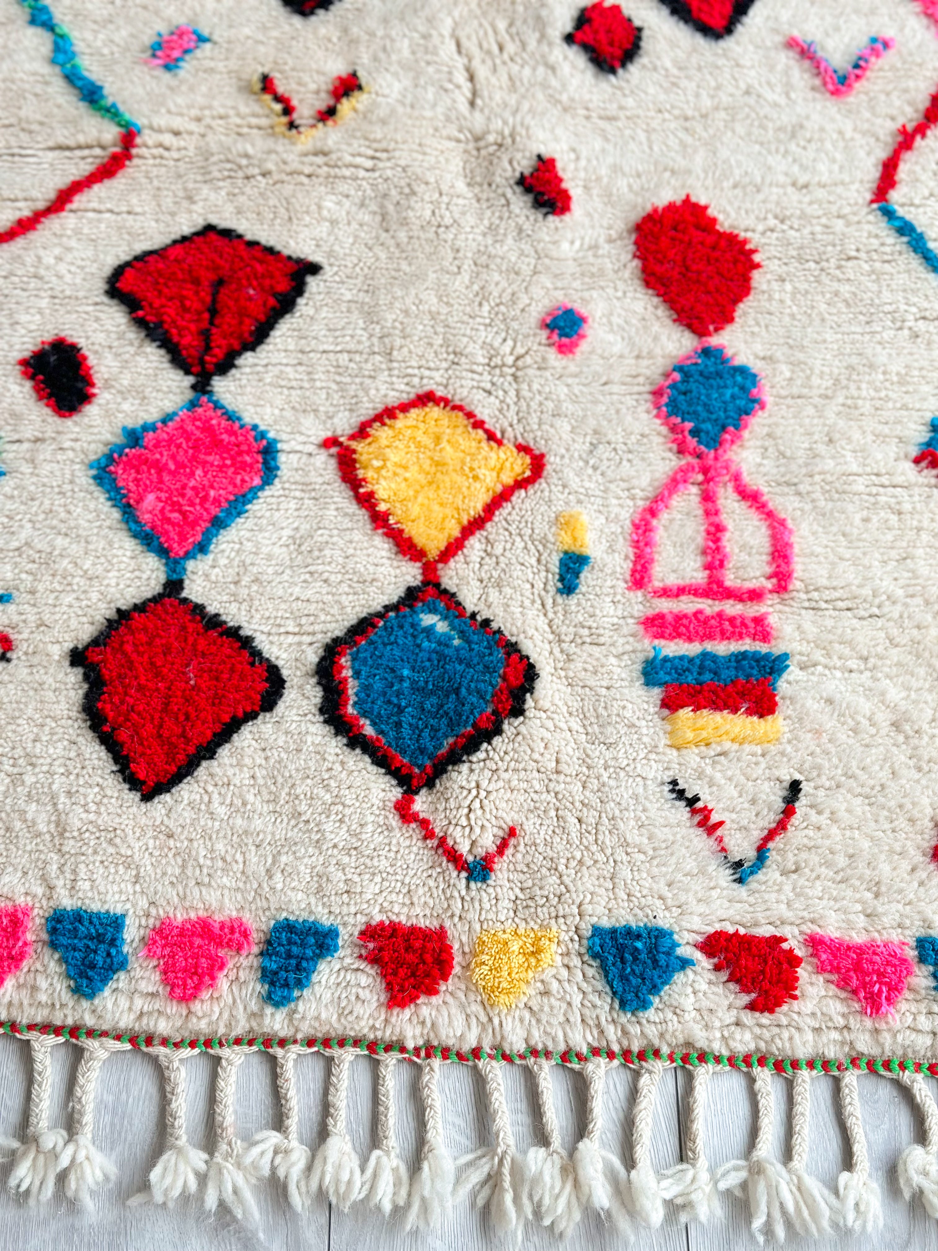 Colorful Berber rug 100 x 174 cm - n°723