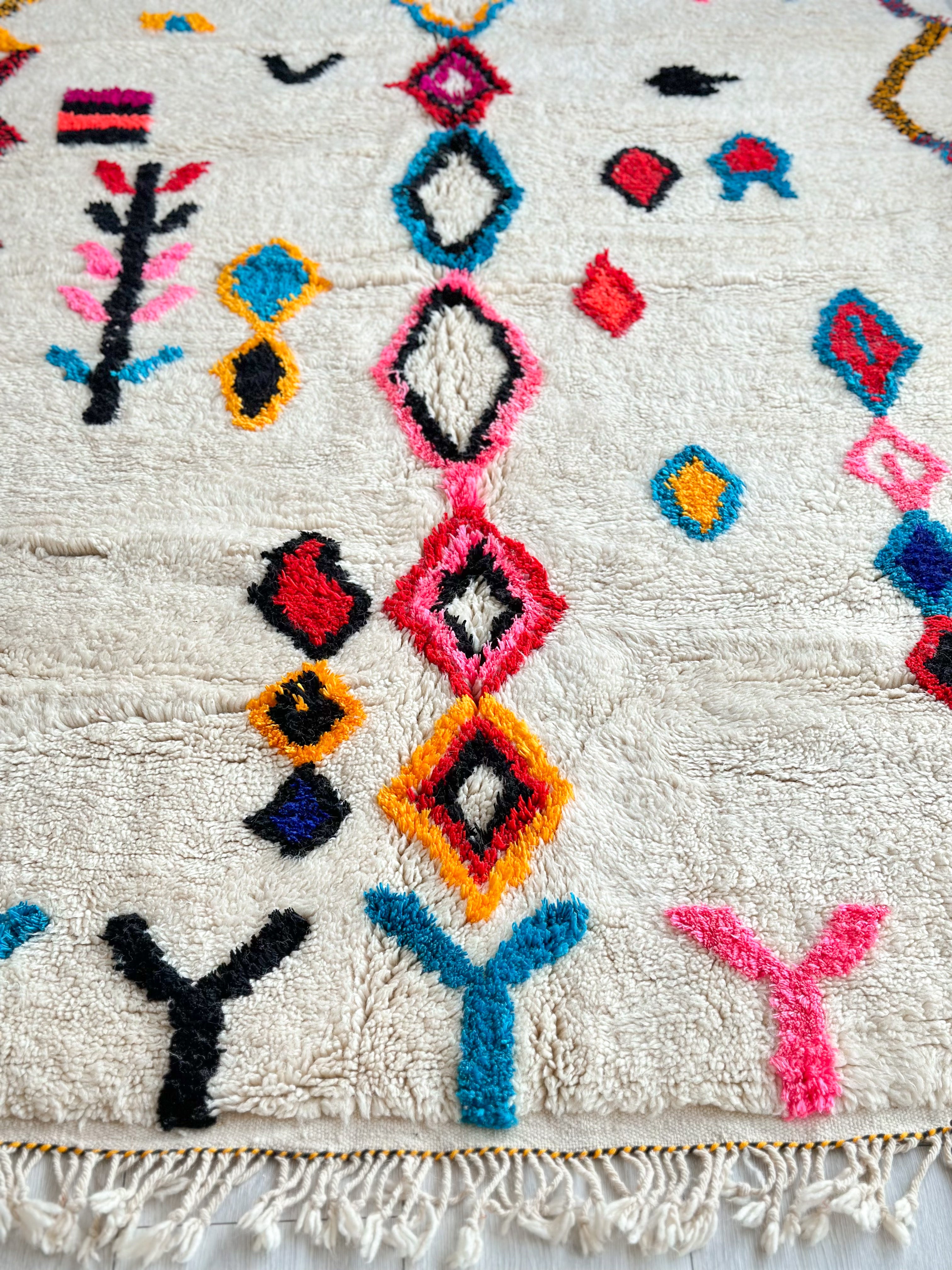 Colorful Berber carpet - n°630 