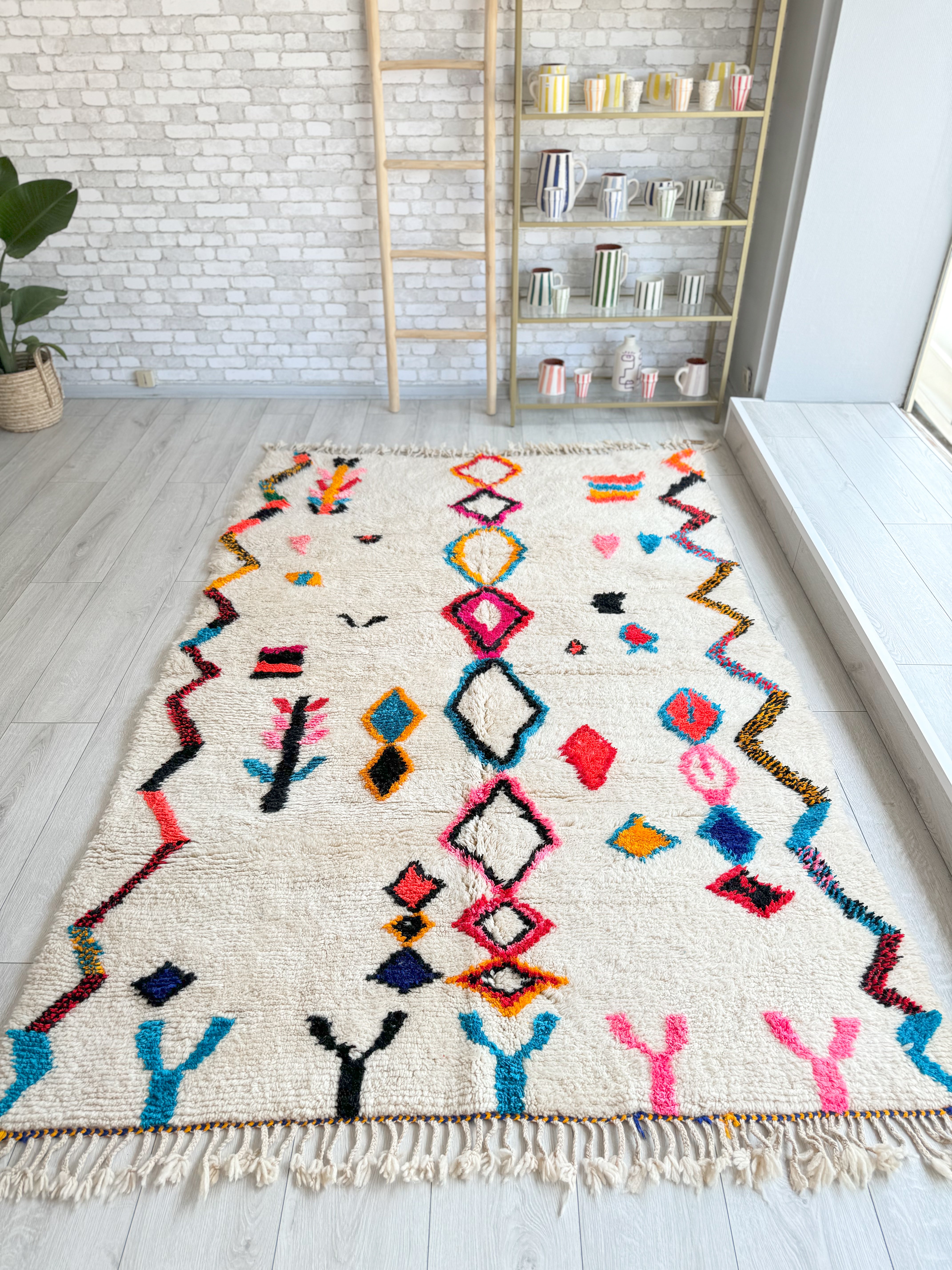 Colorful Berber rug 158 x 248 cm - n°1184