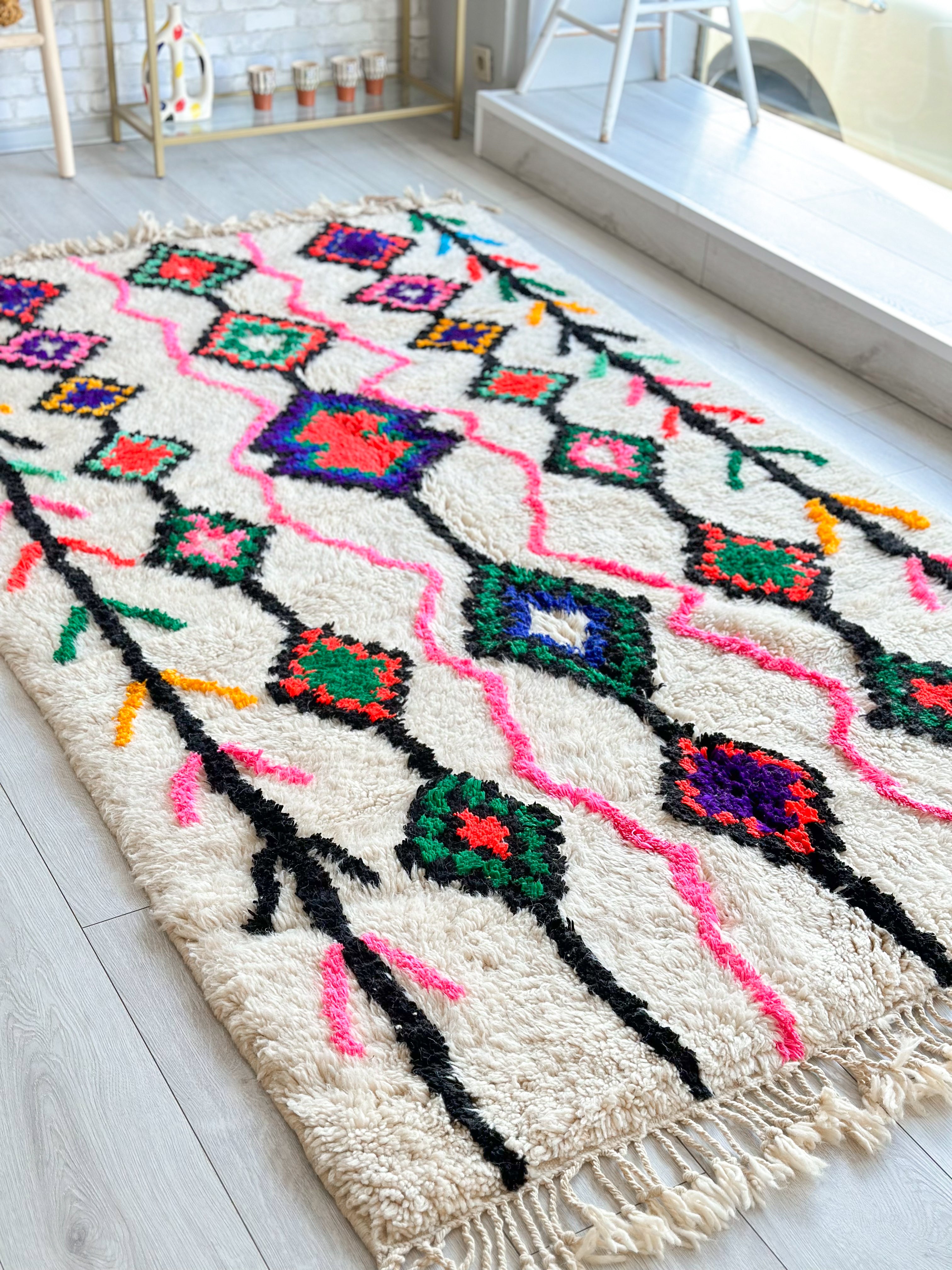 Colorful Berber rug 150 x 270 cm - n°731