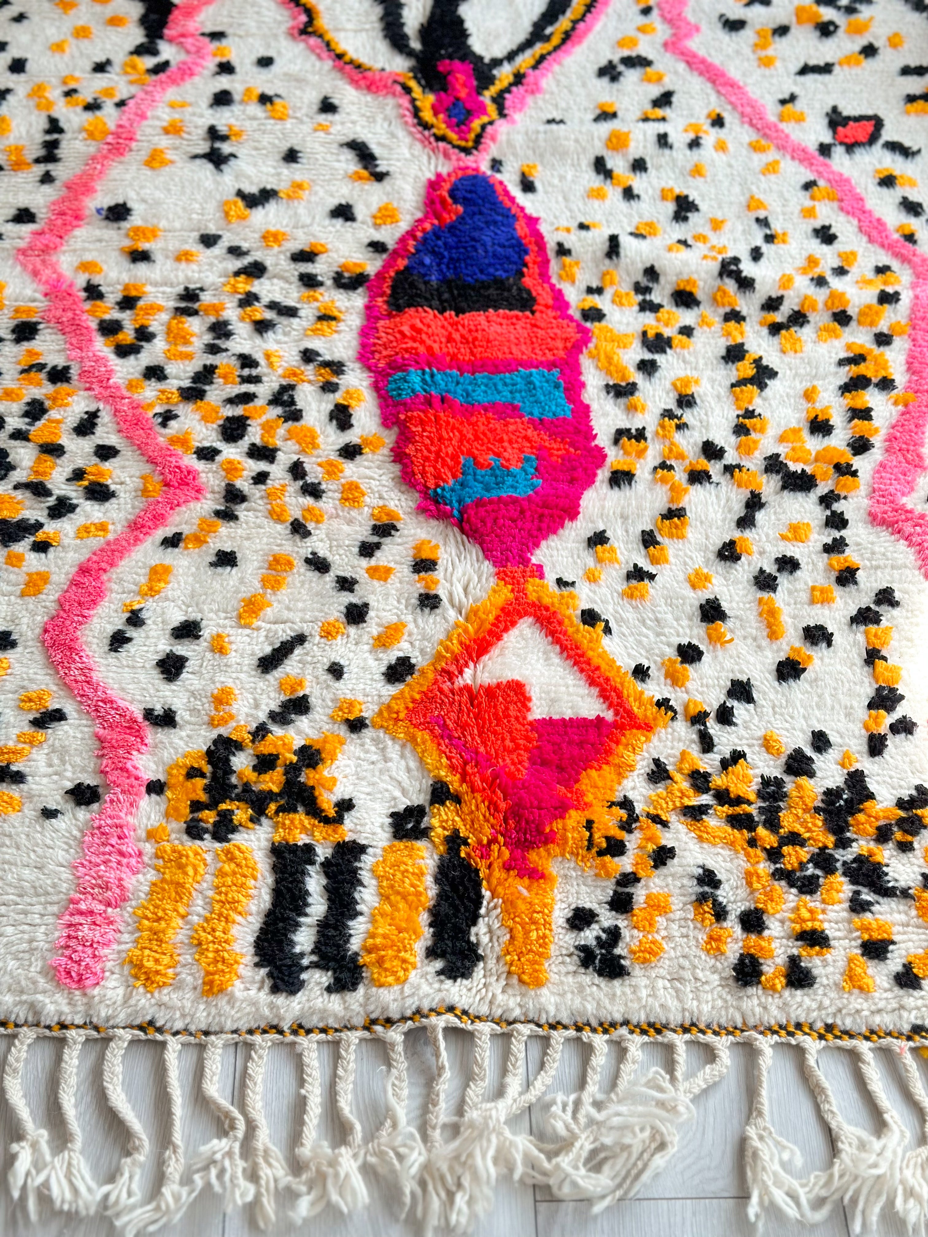 Colorful Berber rug 145 x 260 cm - n°629