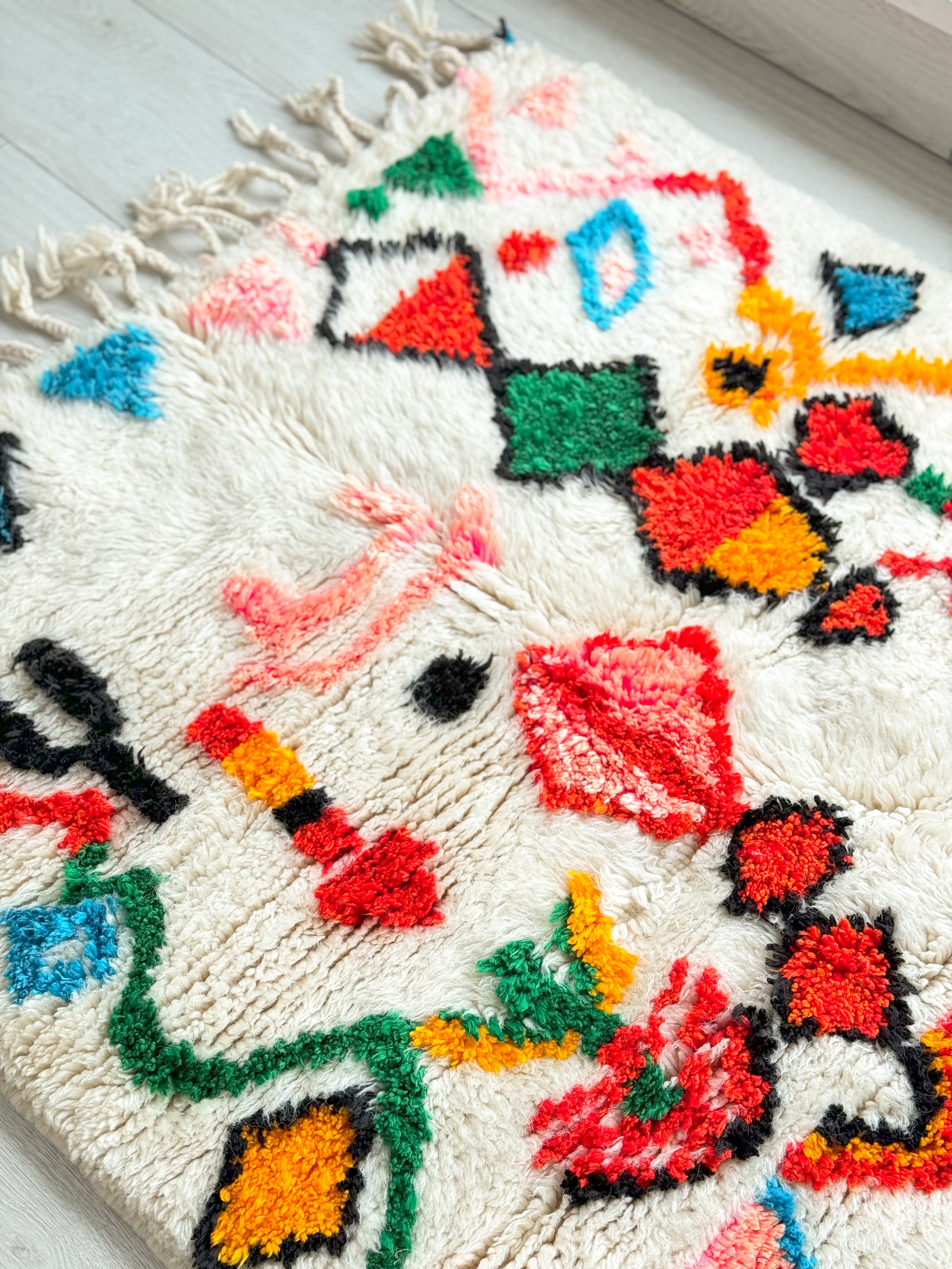 Colorful Berber rug 97 x 168 cm - n°1043