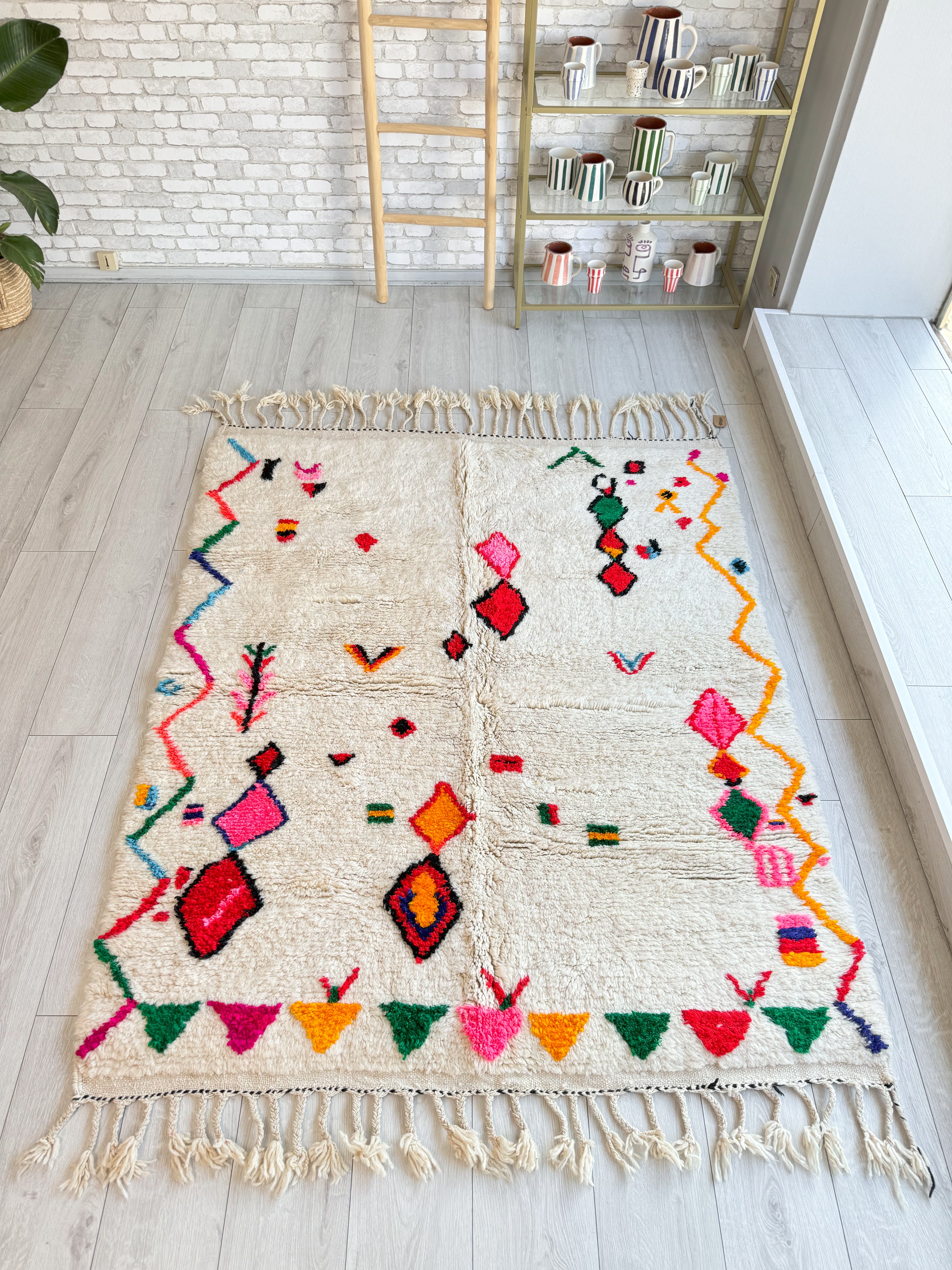 Tapis berbère coloré 157 x 220 cm - n°1499