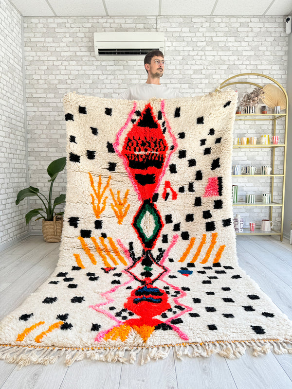 Colorful Berber rug 144 x 266 cm - n°1081