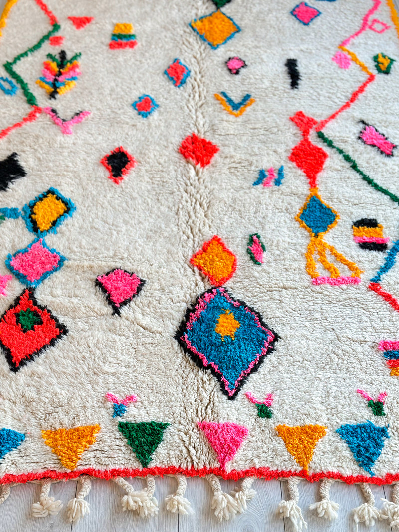 Colorful Berber rug 158 x 260 cm - n°744