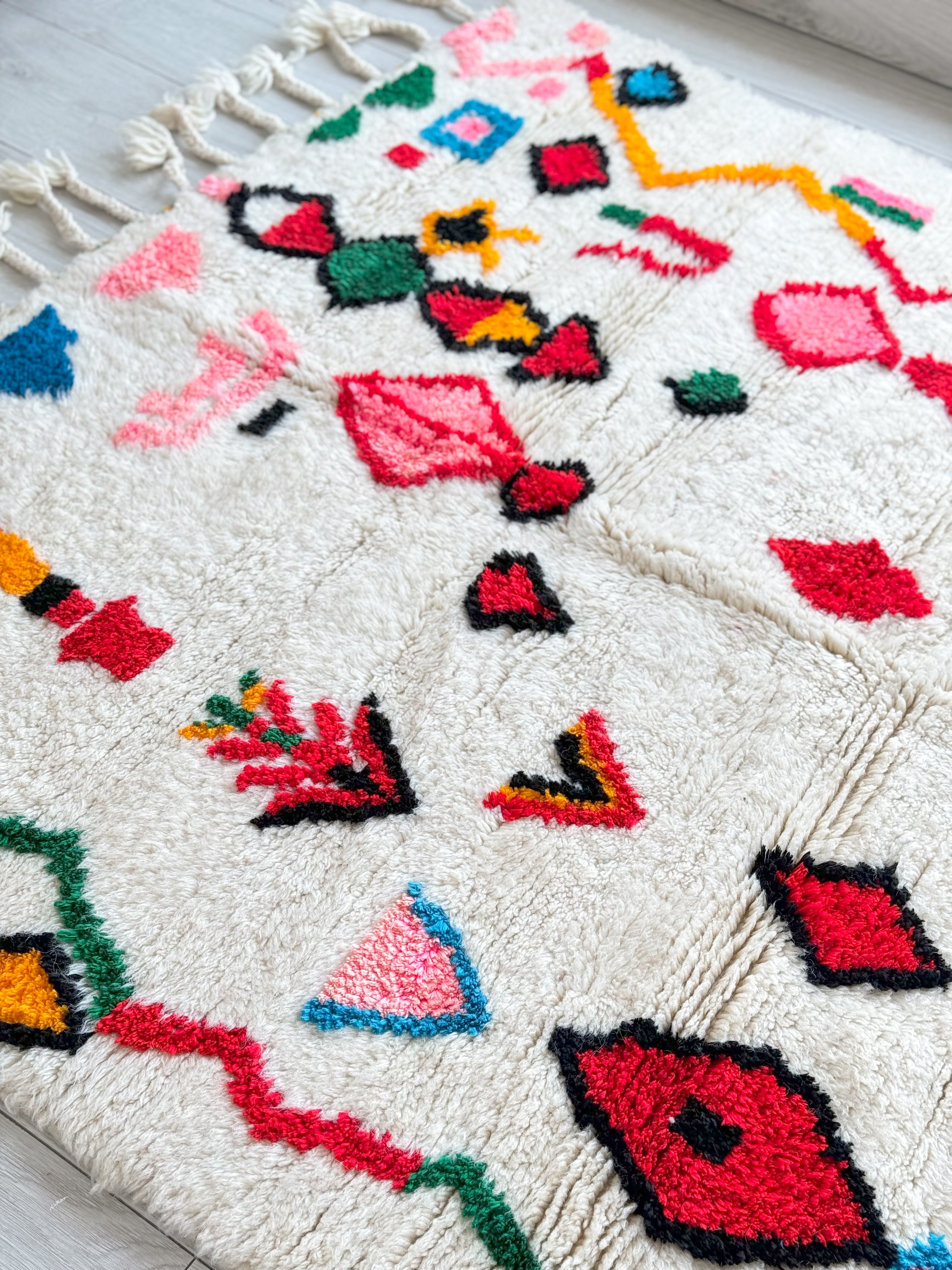 Colorful Berber rug 146 x 220 cm - n°1007