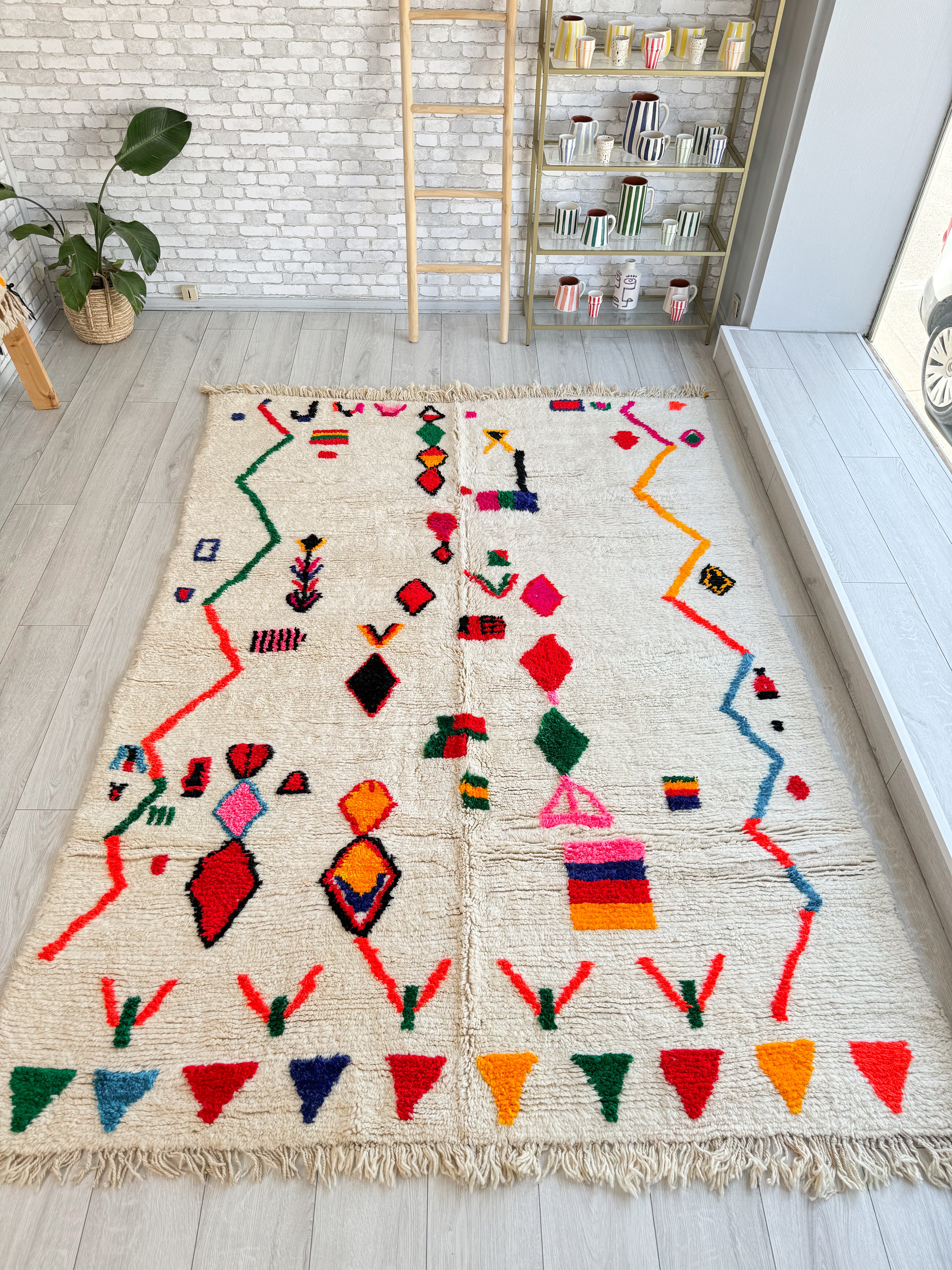 Tapis berbère coloré 199 x 280 cm - n°1366