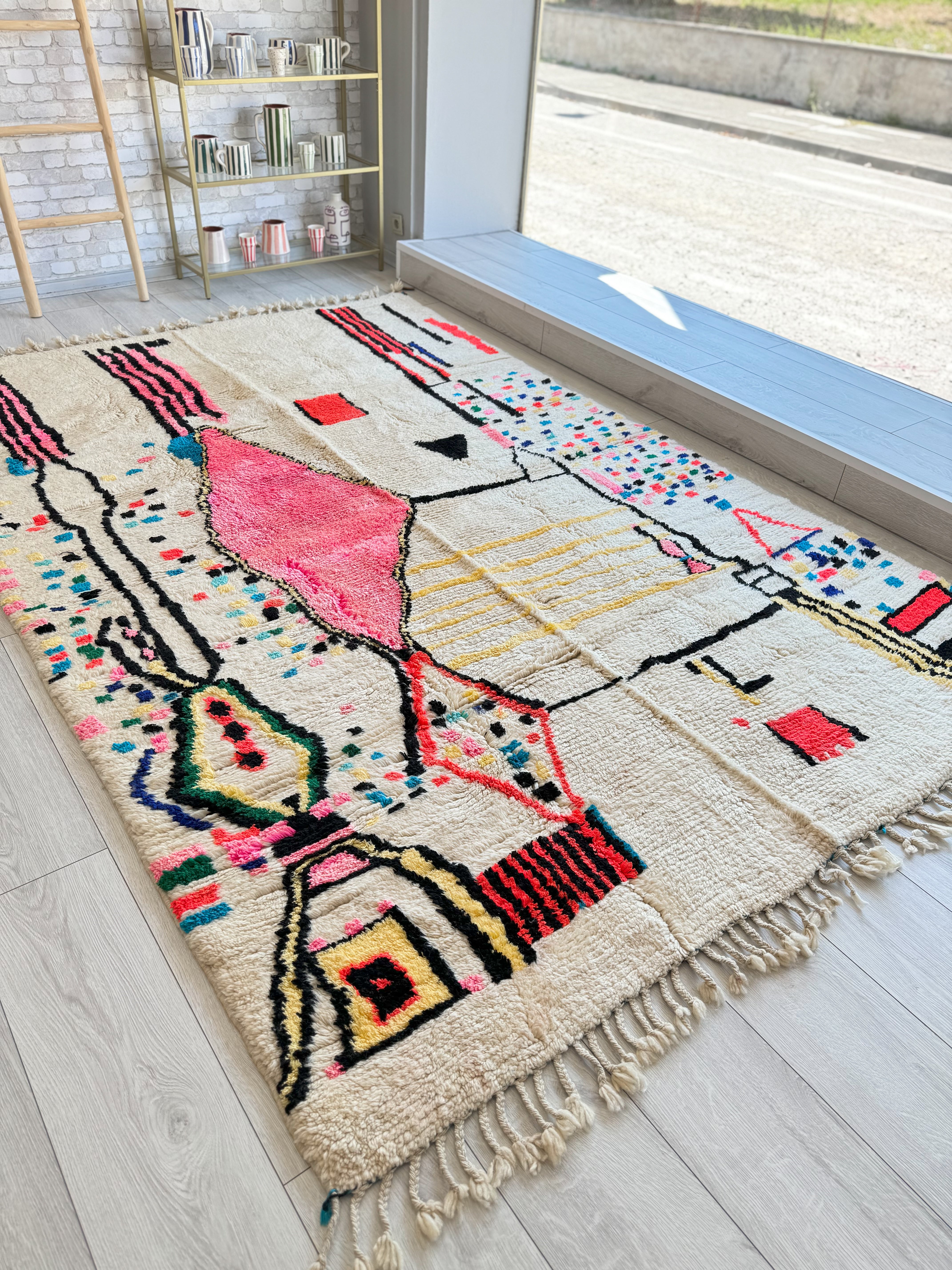 Tapis berbère coloré 190 x 298 cm - n°1246