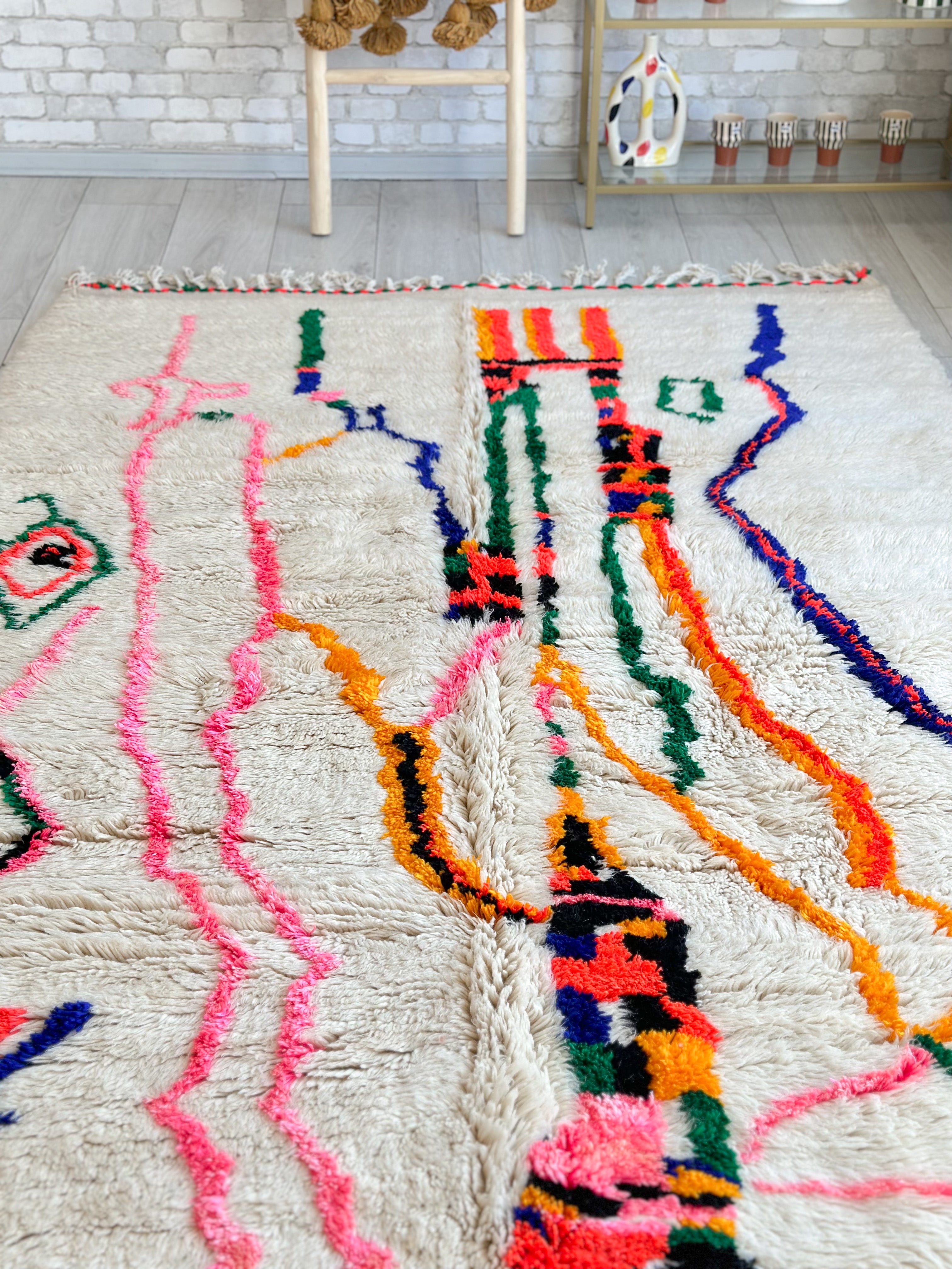 Tapis berbère coloré 160 x 265 cm - n°590