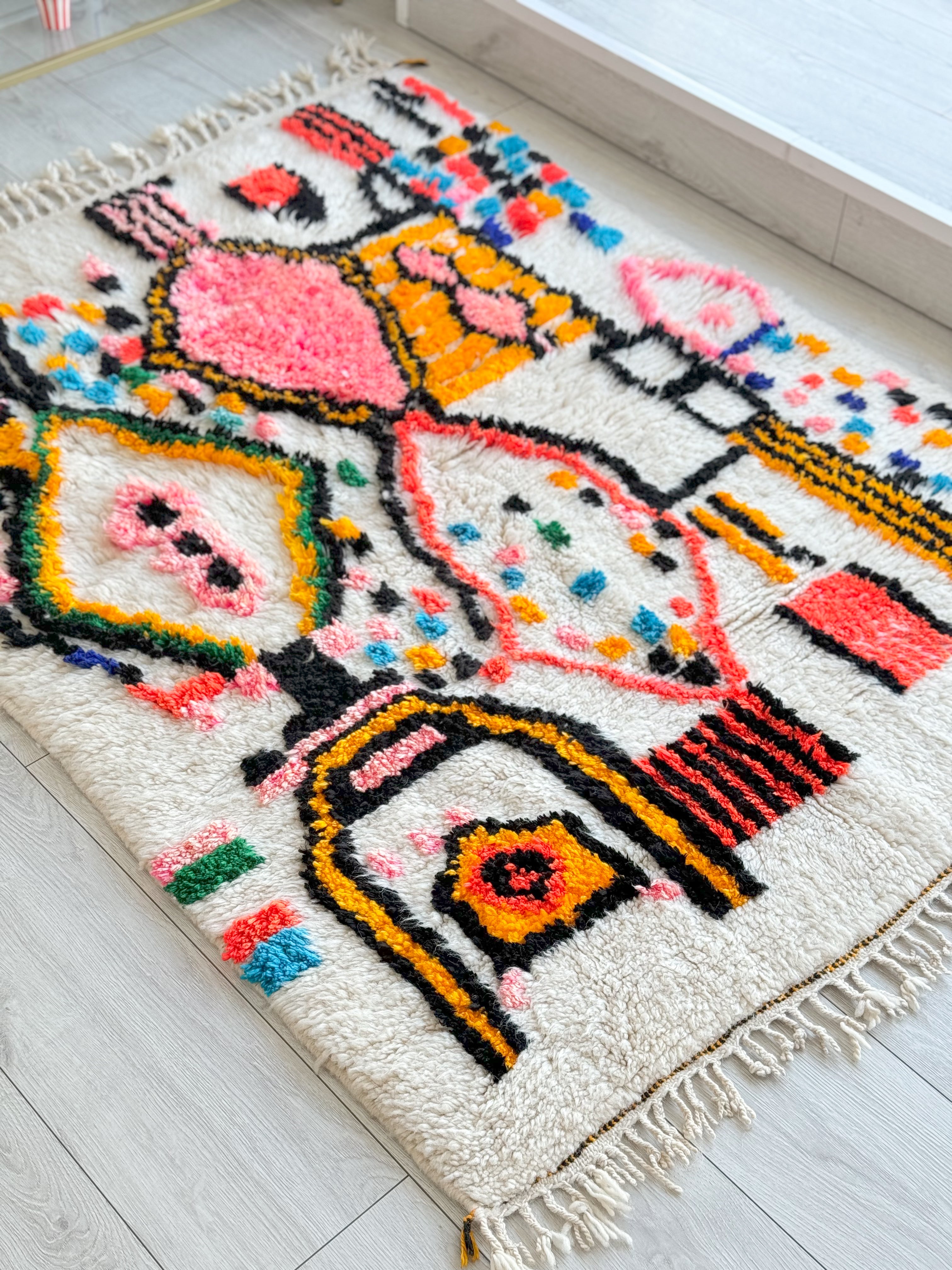 Colorful Berber rug 122 x 180 cm - n°981