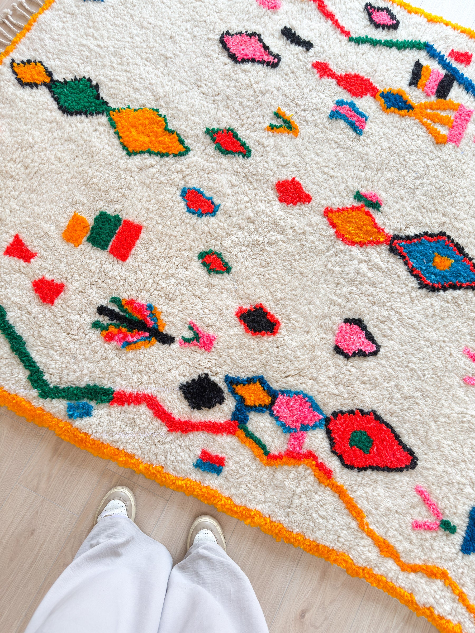 Tapis berbère coloré 174 x 221 cm - n°2000