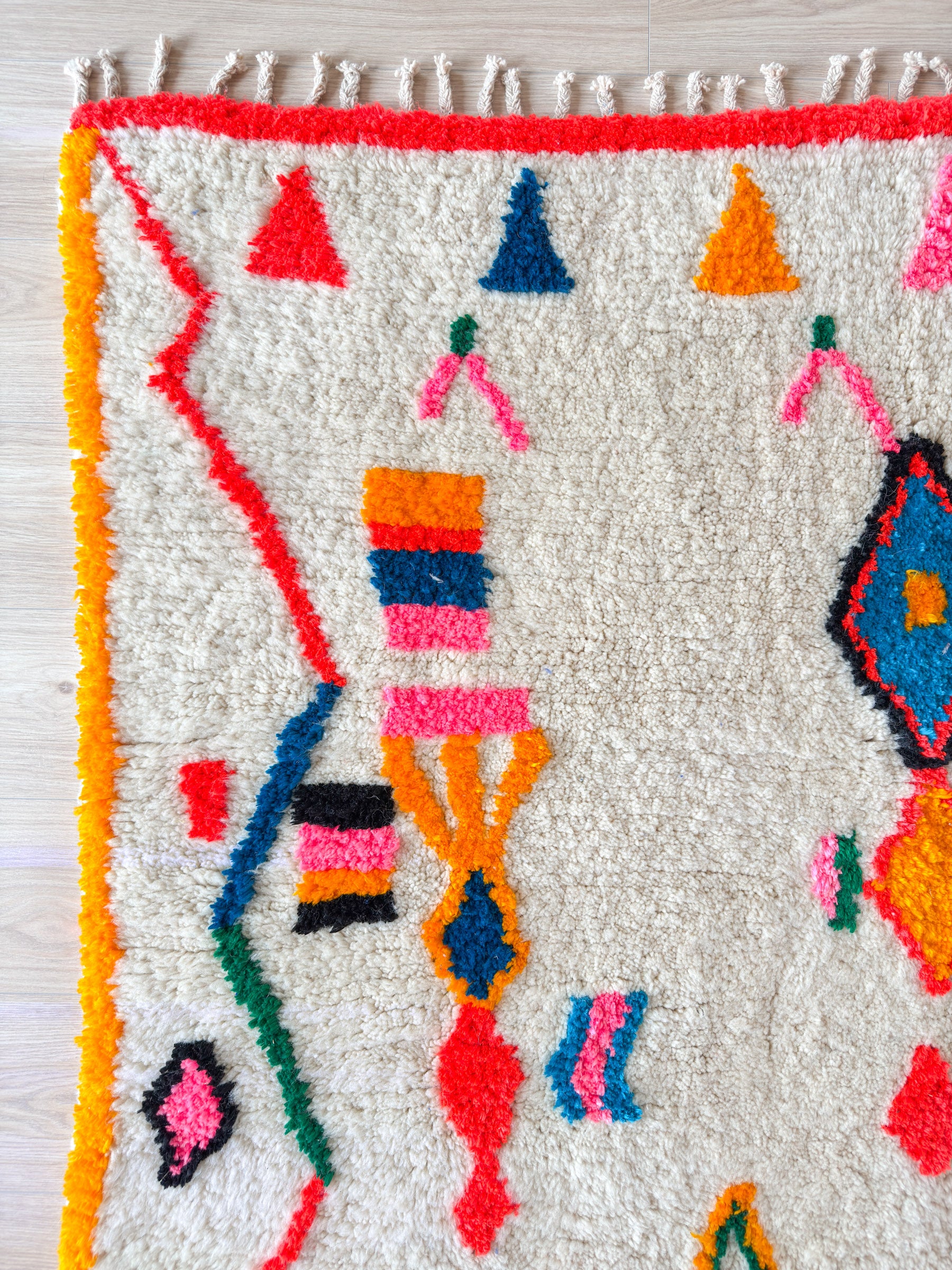 Colorful Berber rug 174 x 221 cm - n°2000
