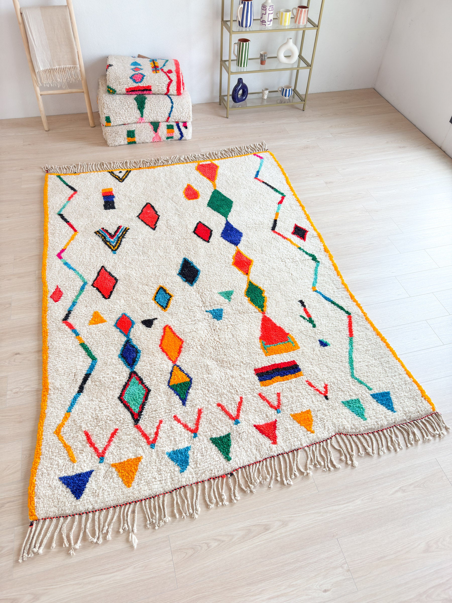Colorful Berber rug 192 x 284 cm - n°1948