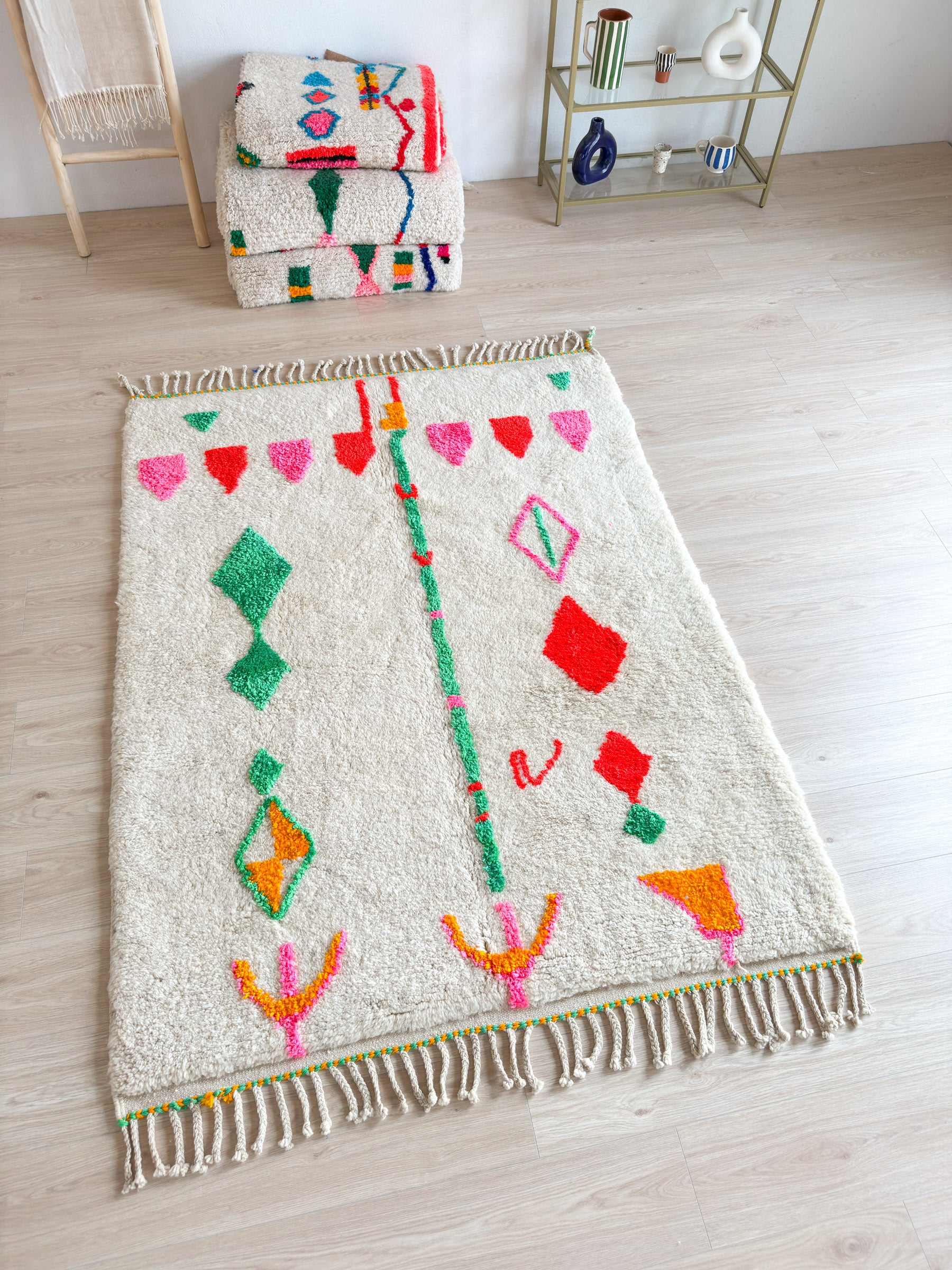 Tapis berbère coloré 150 x 220 cm - n°1939