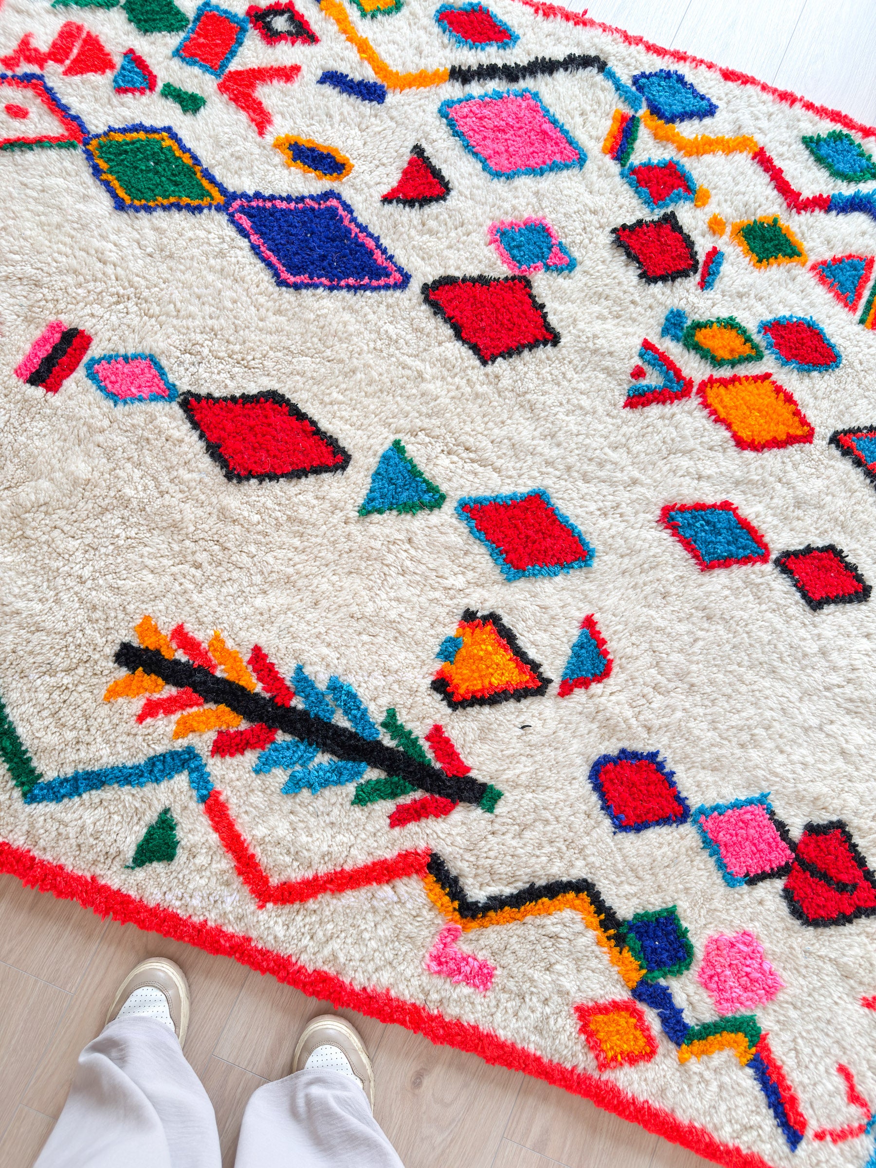 Tapis berbère coloré 160 x 216 cm - n°2102