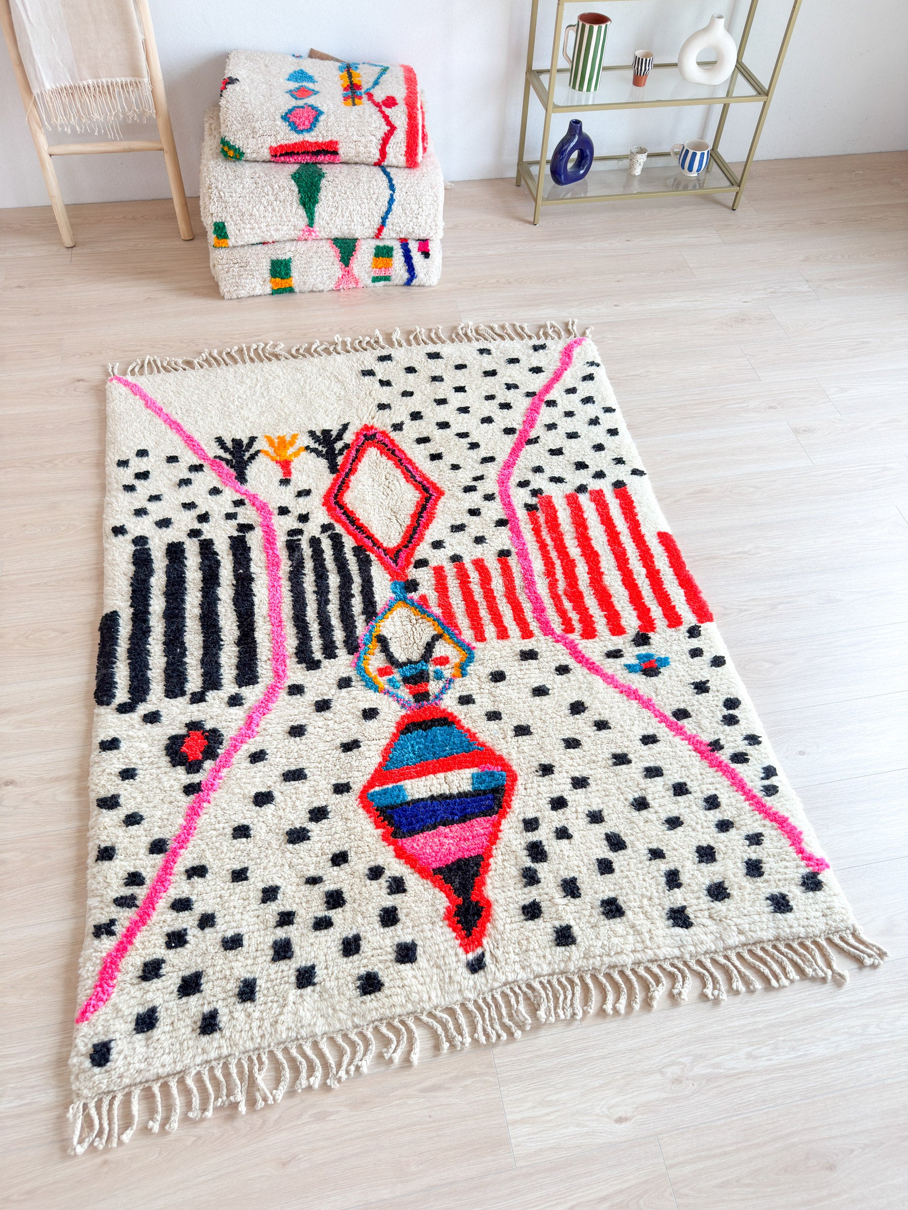 Tapis berbère coloré 150 x 212 cm - n°2052