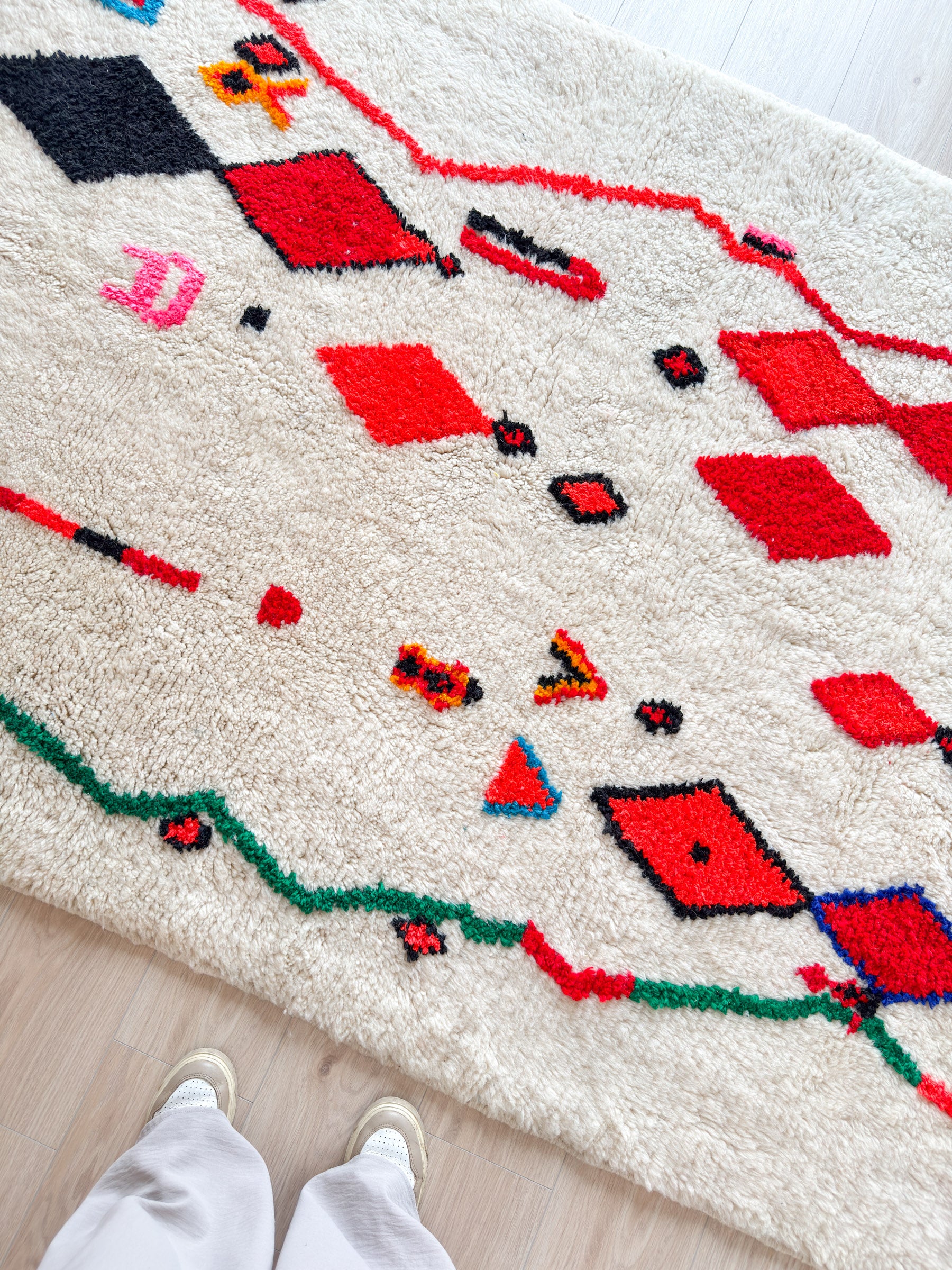 Tapis berbère coloré 156 x 276 cm - n°1949
