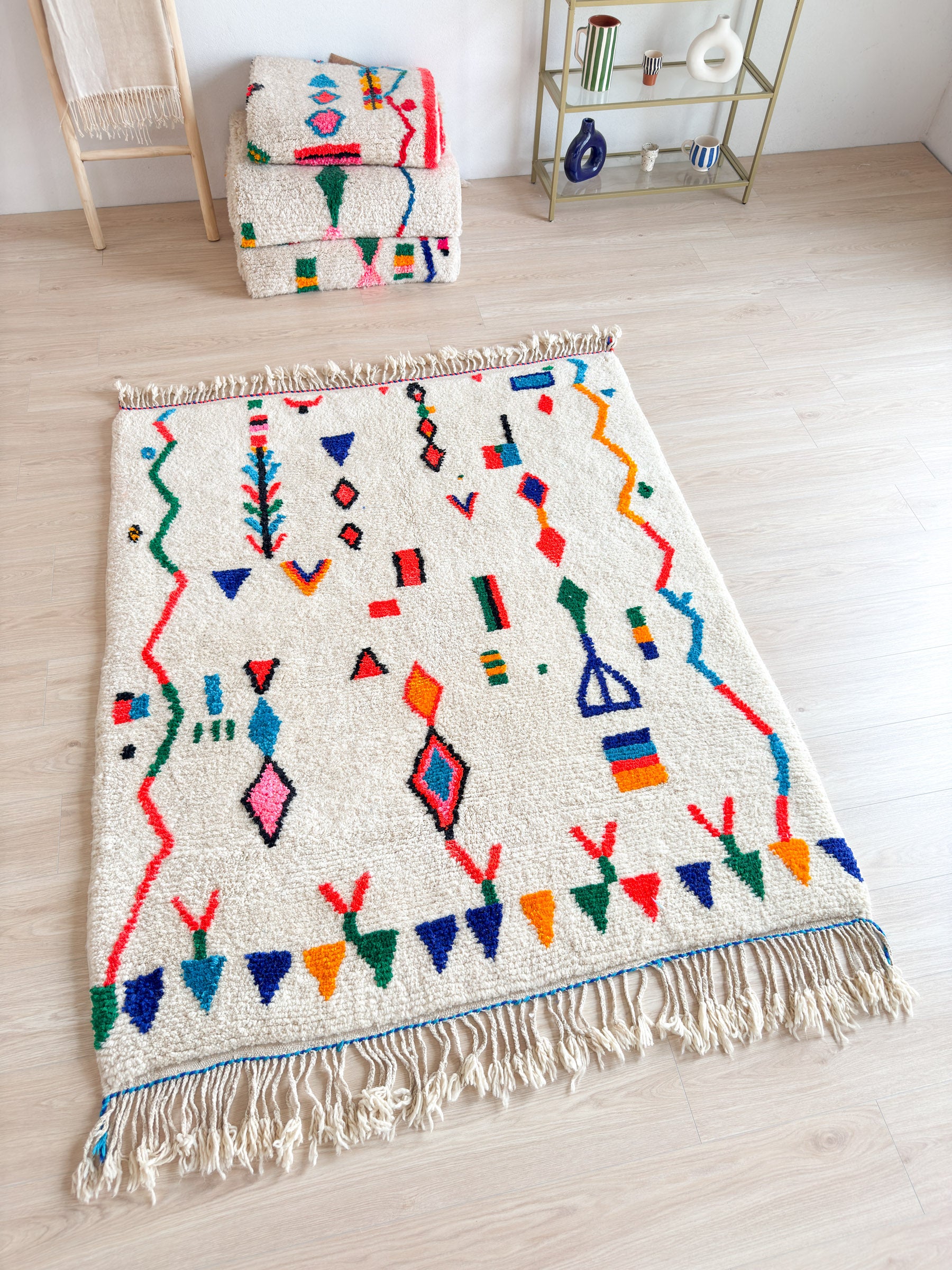 Tapis berbère coloré 165 x 220 cm - n°2051