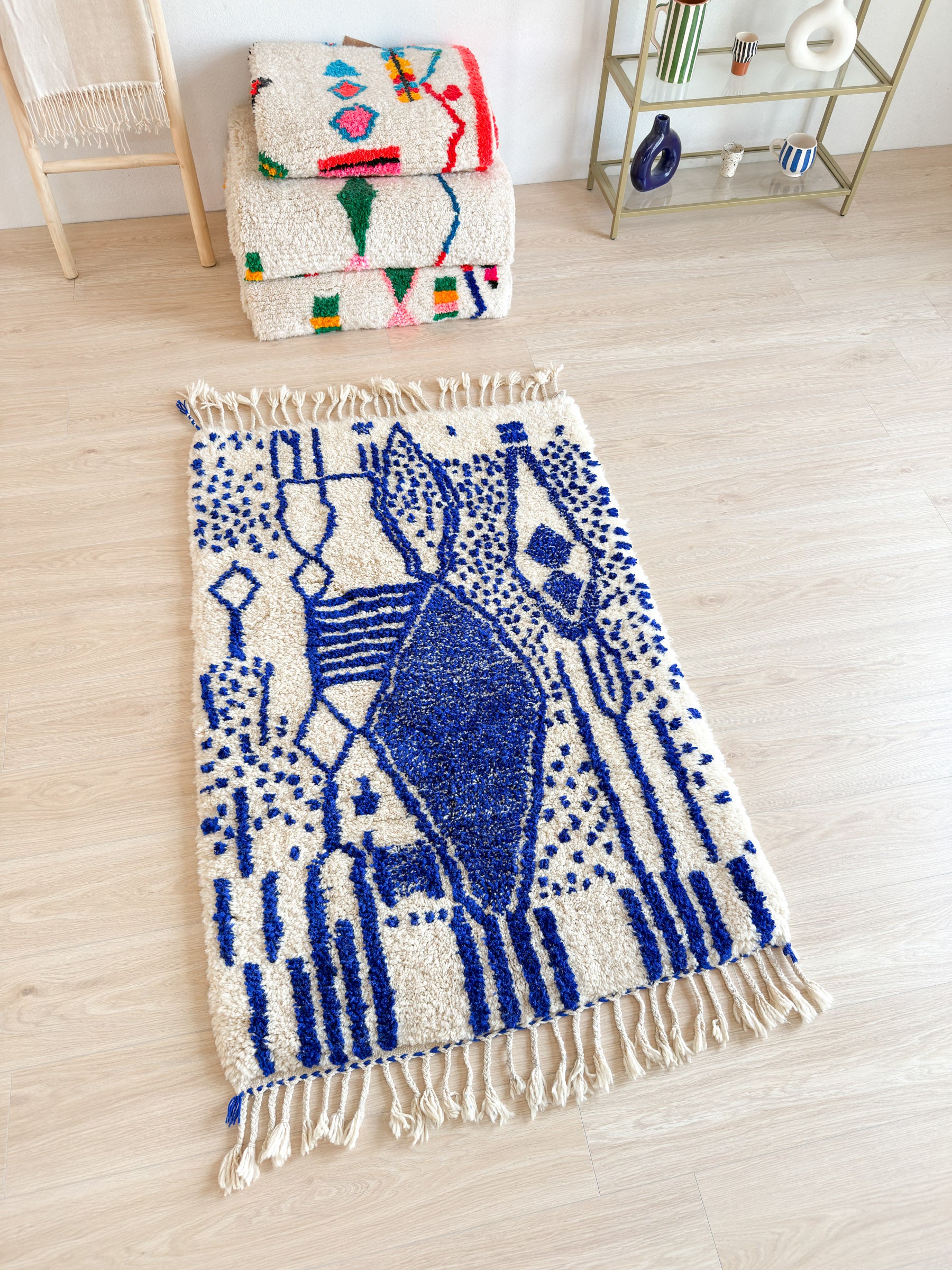 Tapis berbère coloré 108 x 177 cm - n°2063