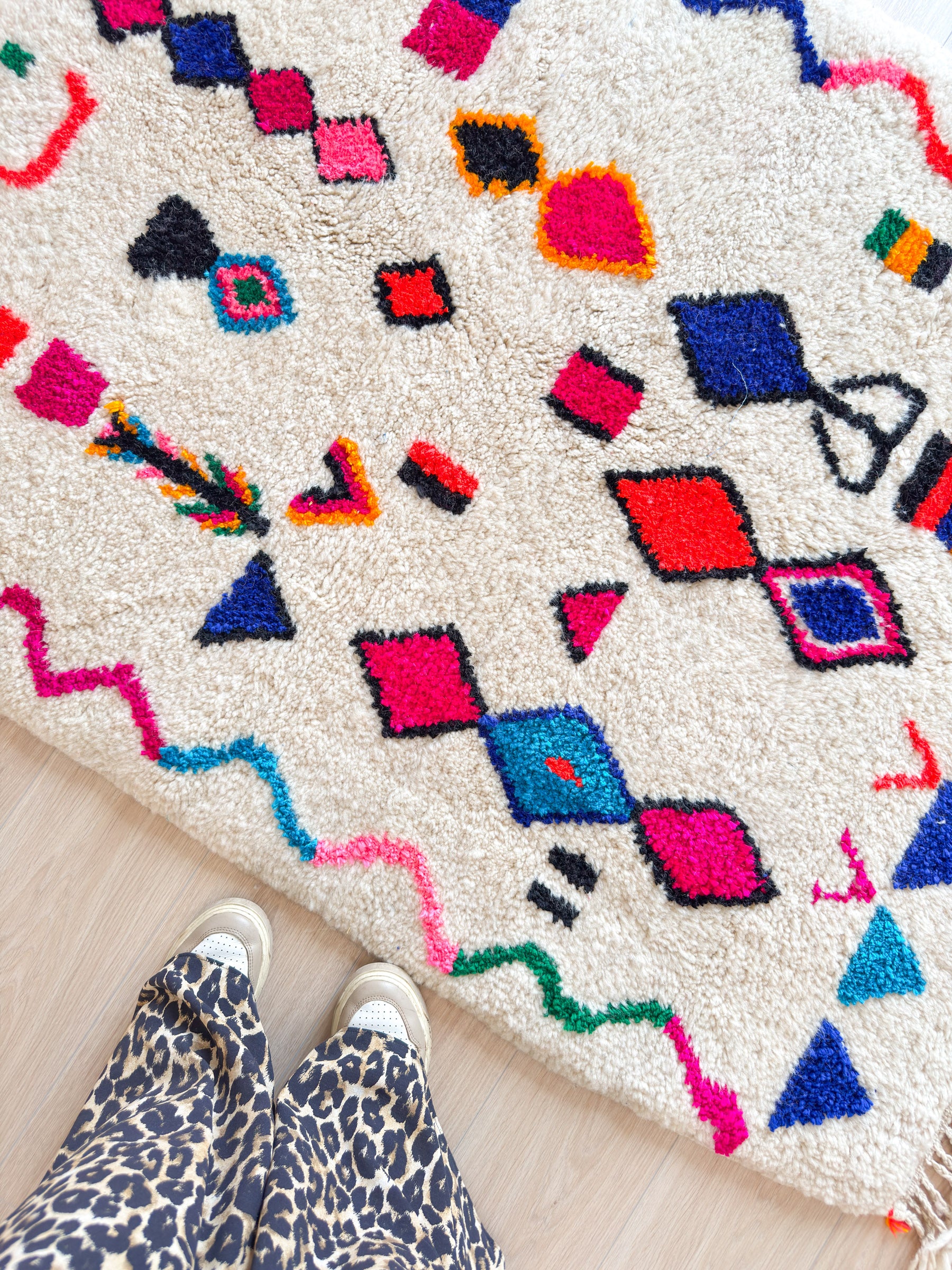 Tapis berbère coloré 118 x 176 cm - n°2080