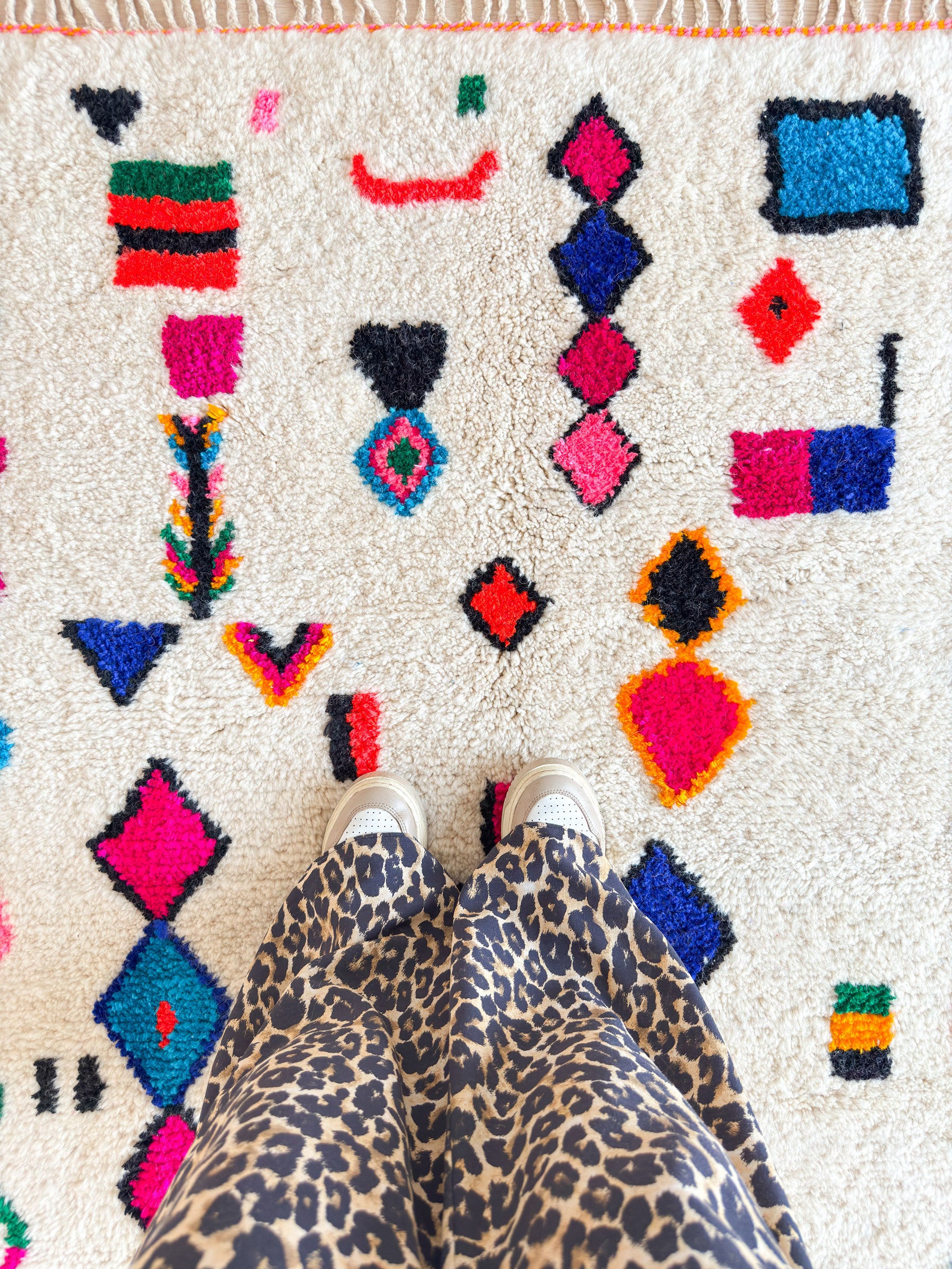 Colorful Berber rug 118 x 176 cm - no. 2080