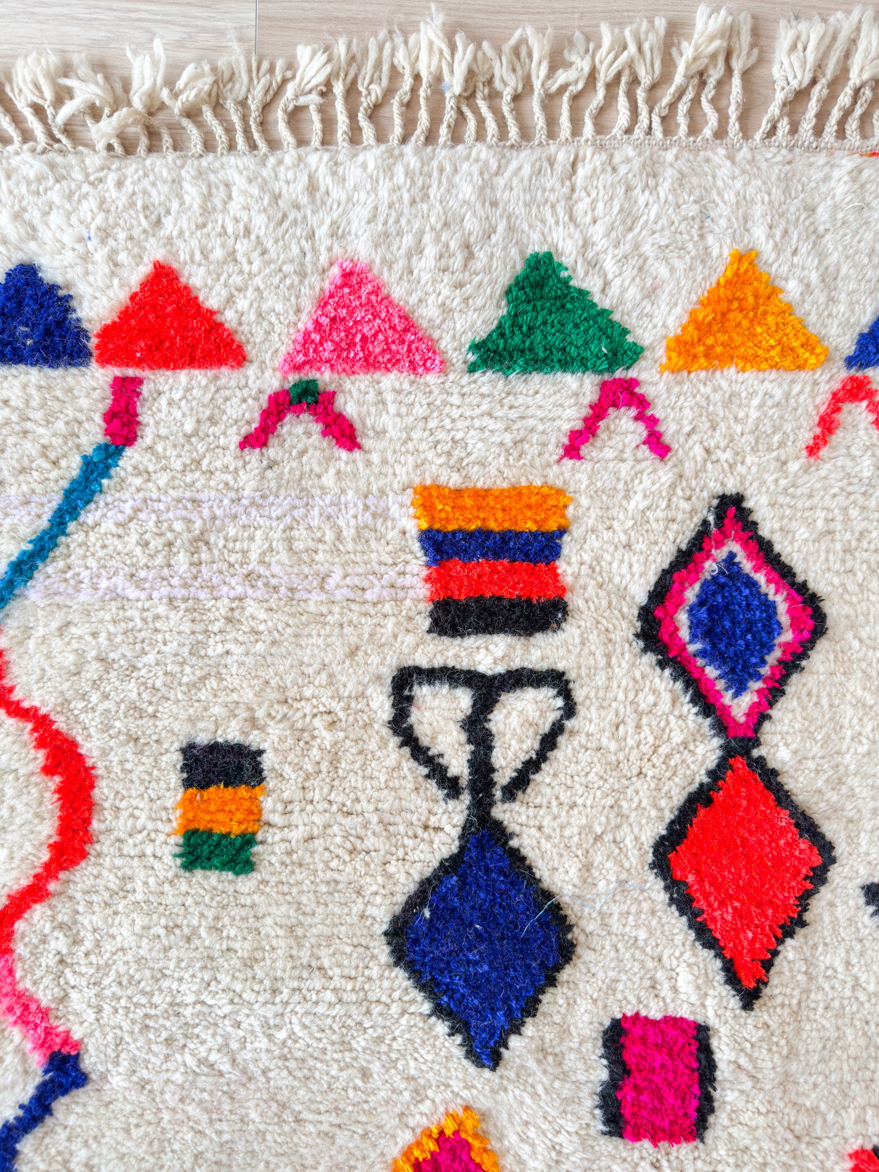 Colorful Berber rug 118 x 176 cm - no. 2080