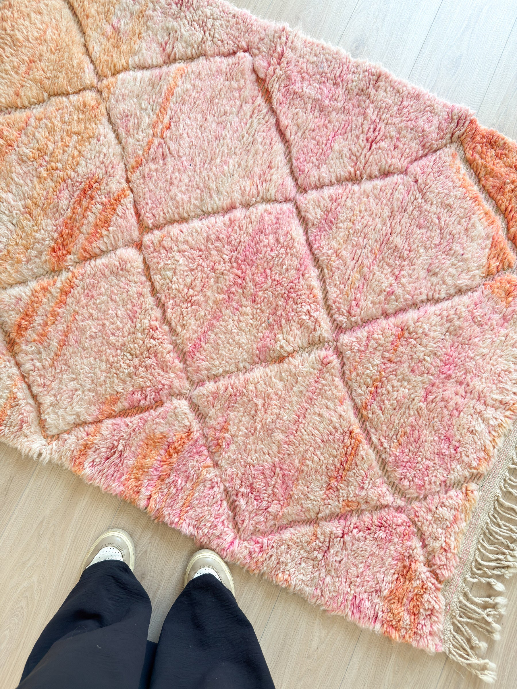 Tapis berbère coloré 114 x 165 cm - n°2086