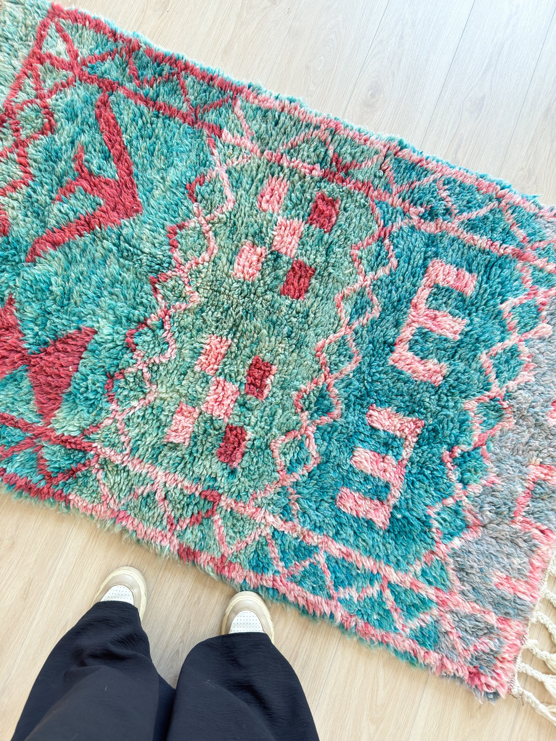 Tapis berbère coloré 99 x 167 cm - n°2123