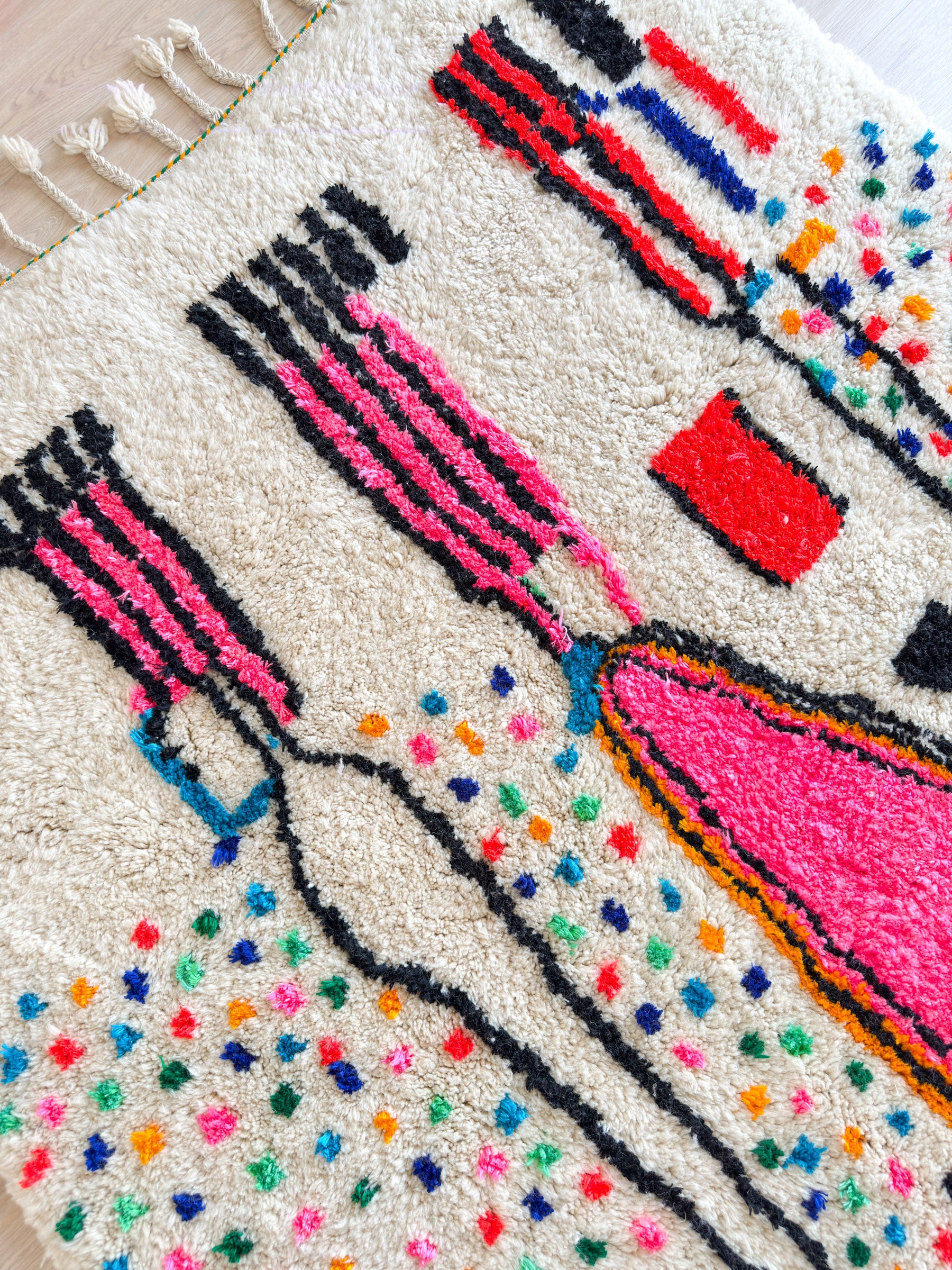 Tapis berbère coloré 181 x 308 cm - n°1928