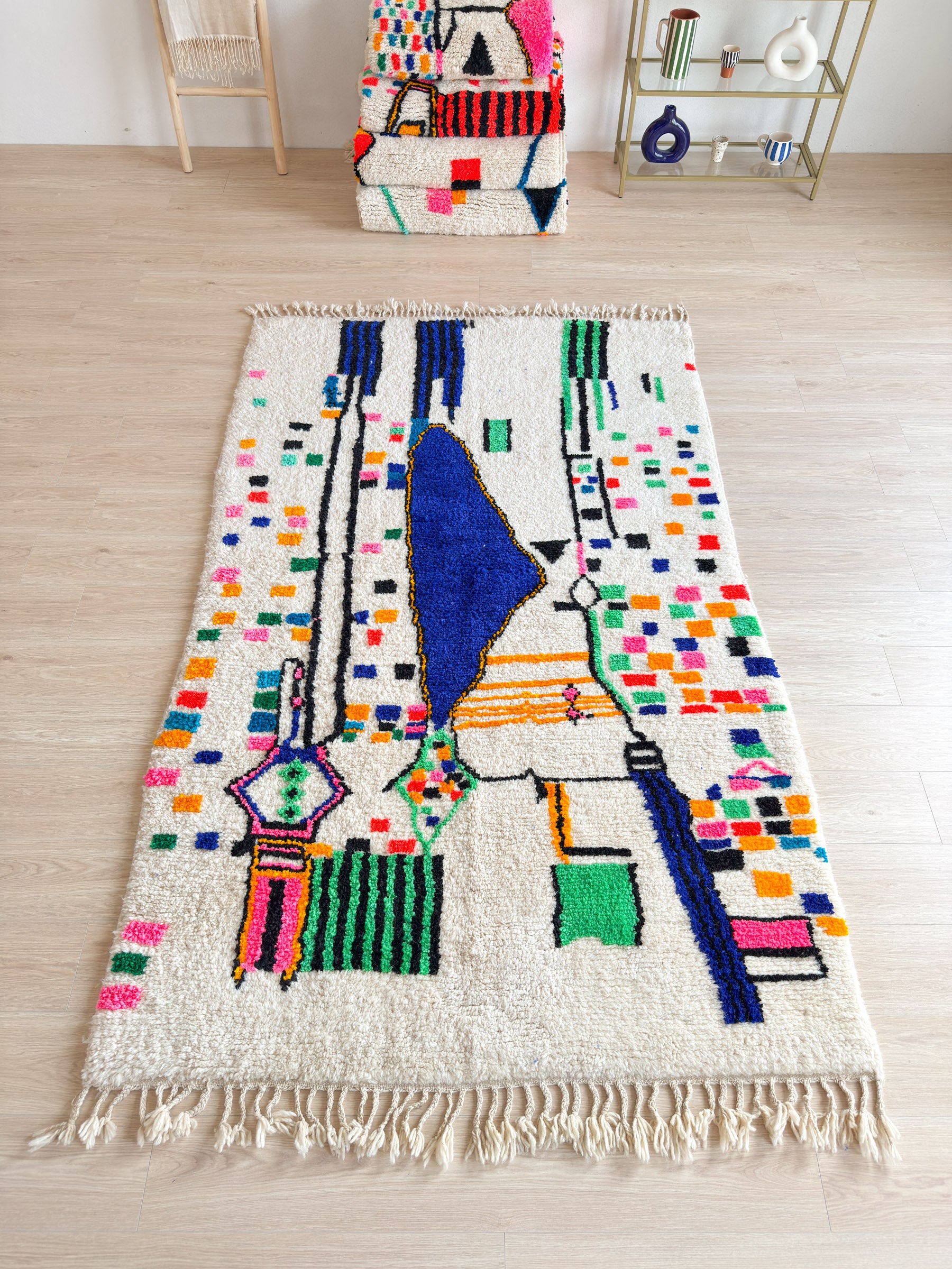 Colorful Berber rug 158 x 270 cm - n°1790