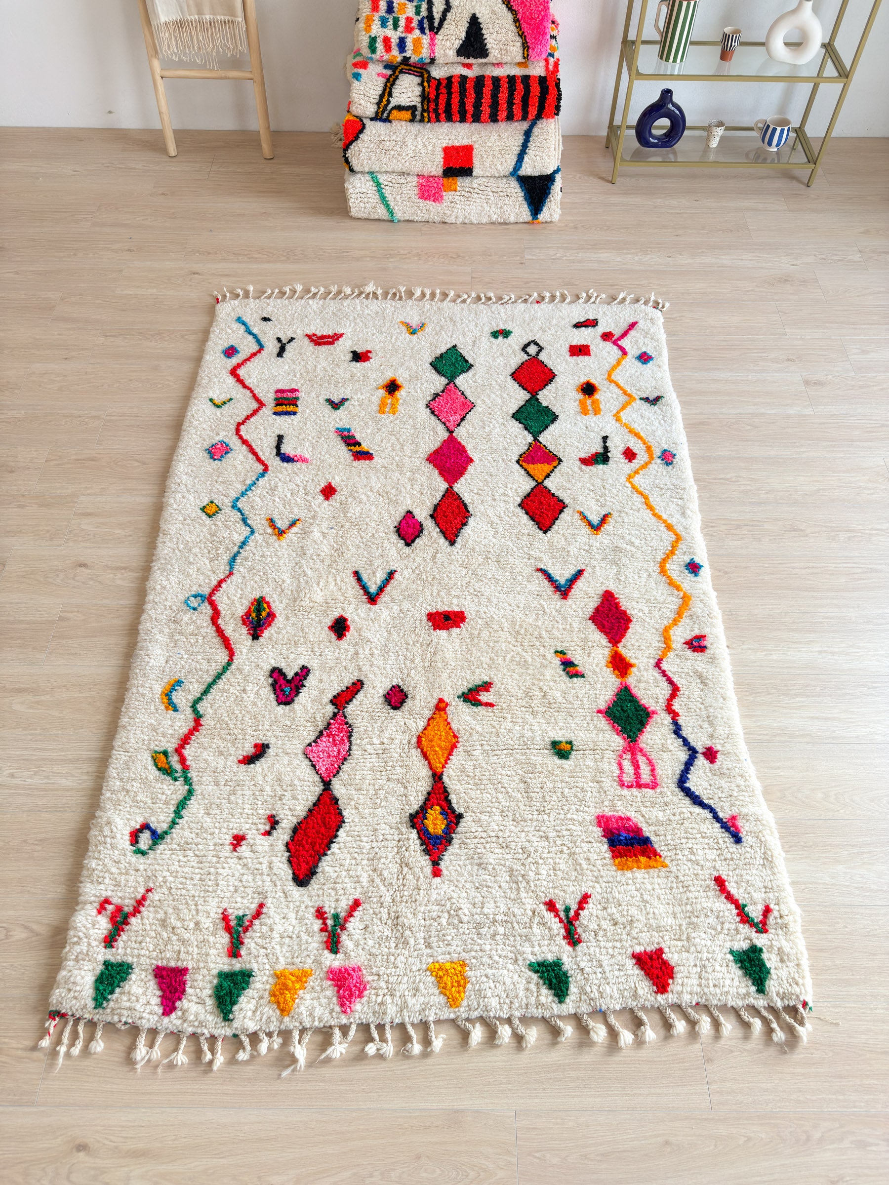 Colorful Berber rug 155 x 240 cm - n°1903