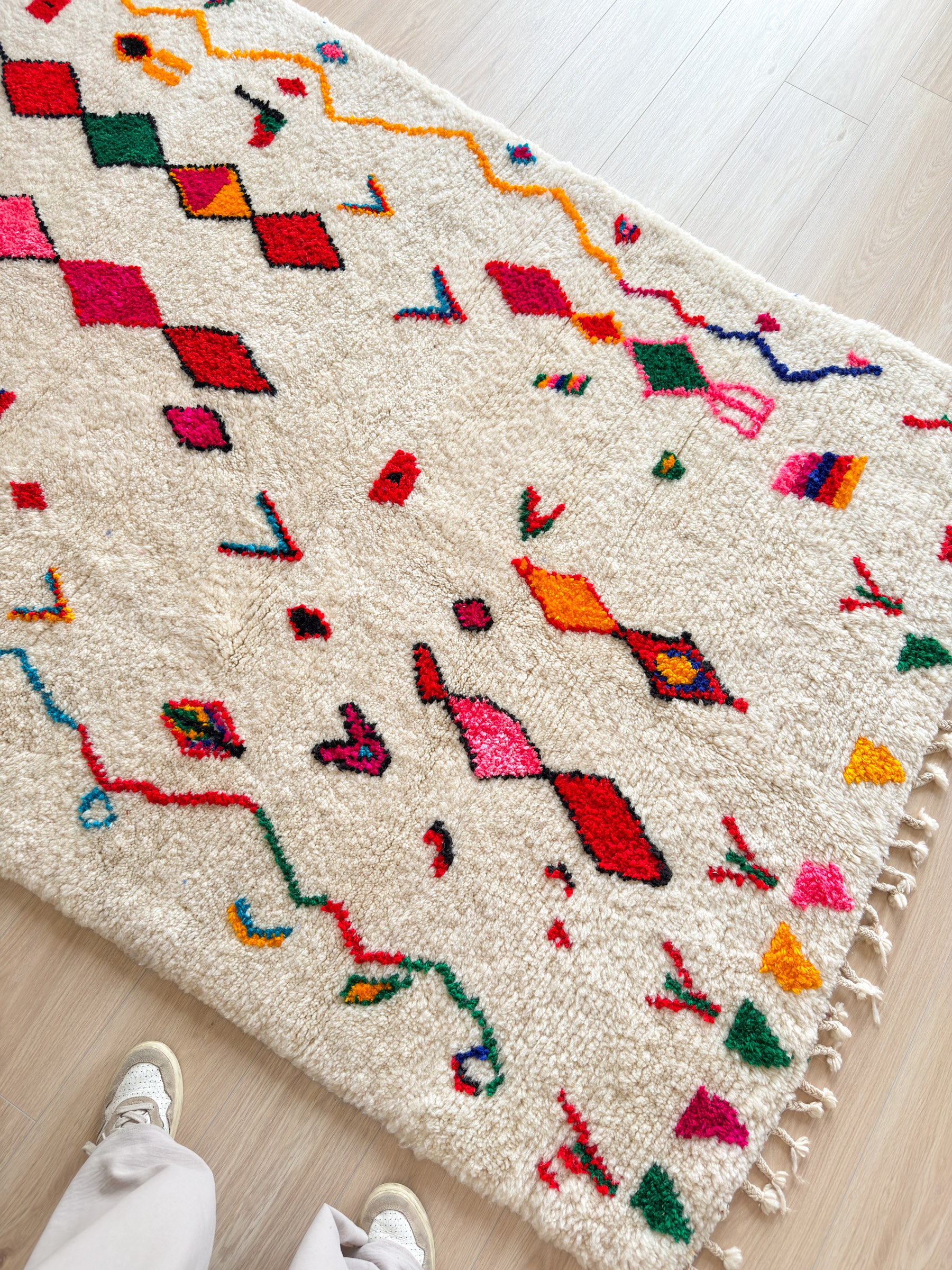 Colorful Berber rug 155 x 240 cm - n°1903