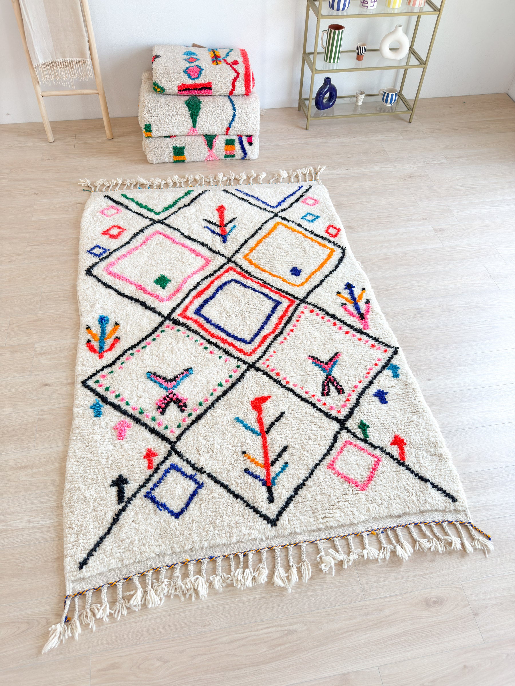 Tapis berbère coloré 155 x 255 cm - n°1932
