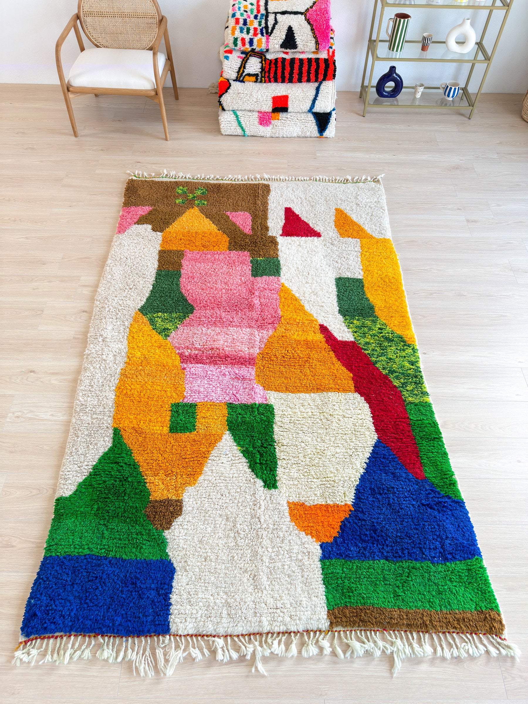 Colorful Berber Rug 165 x 274 cm - n°1836