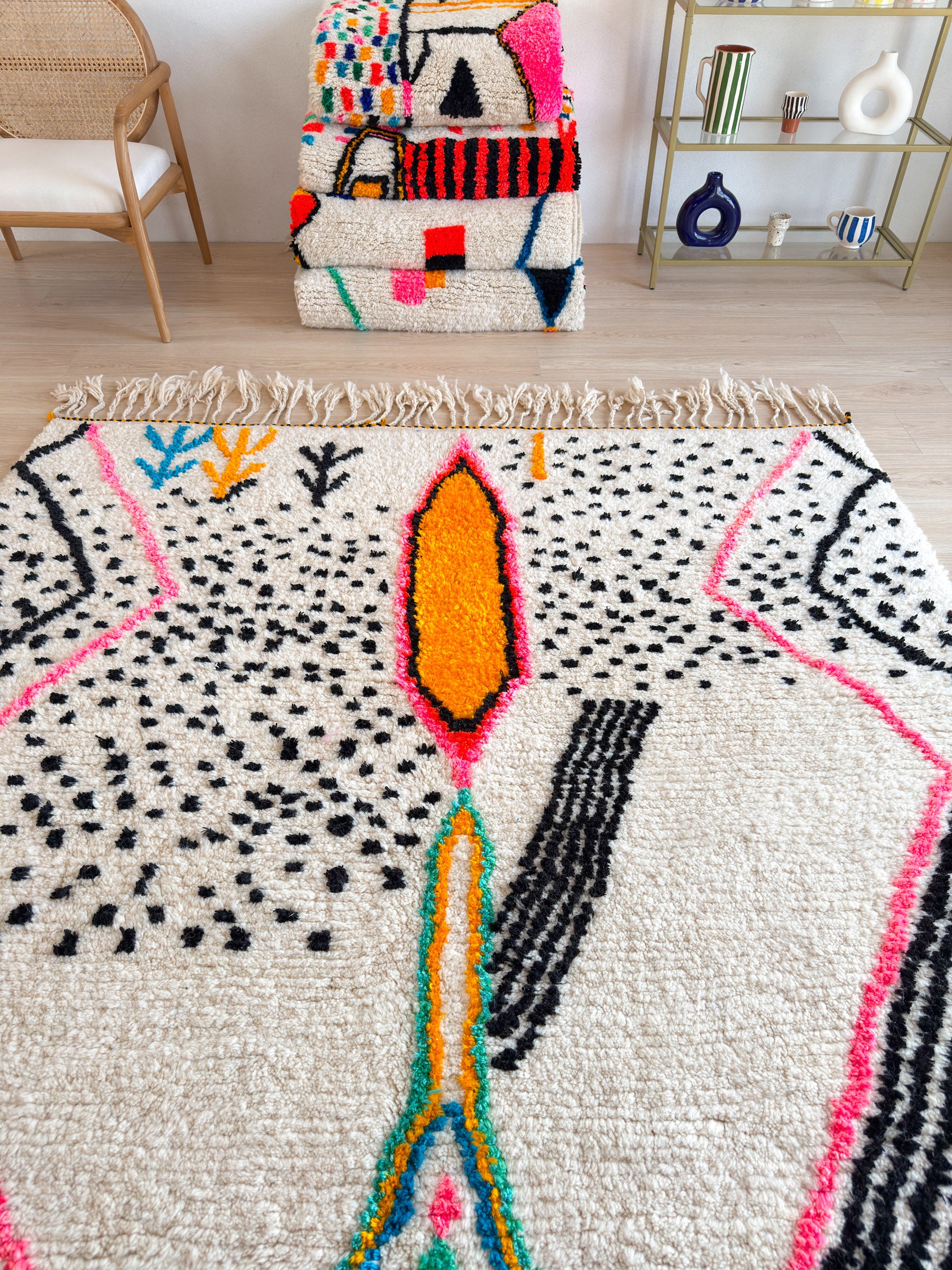 Colorful Berber Rug 202 x 362 cm - n°1902