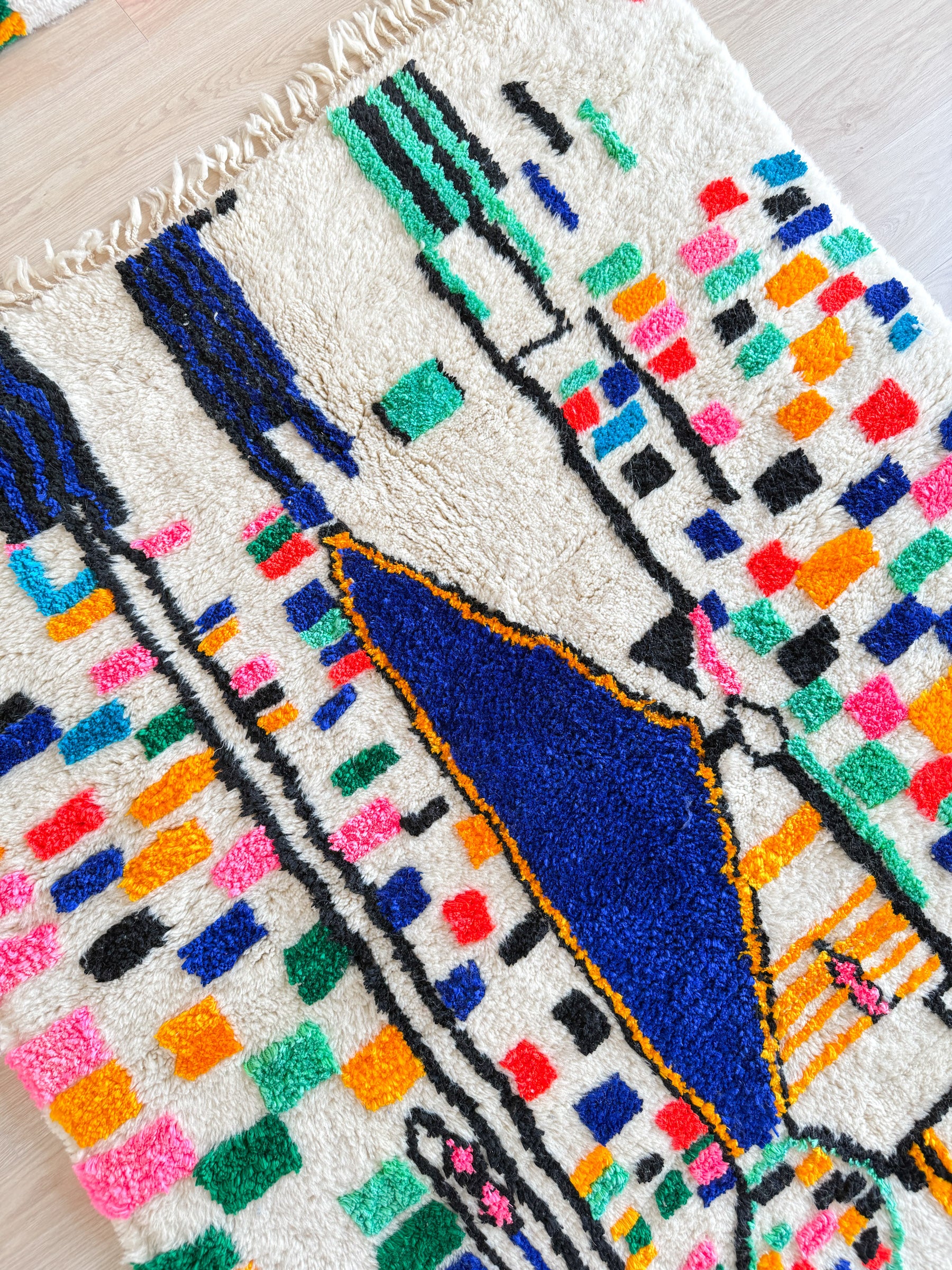 Colorful Berber rug 157 x 221 cm - n°1953