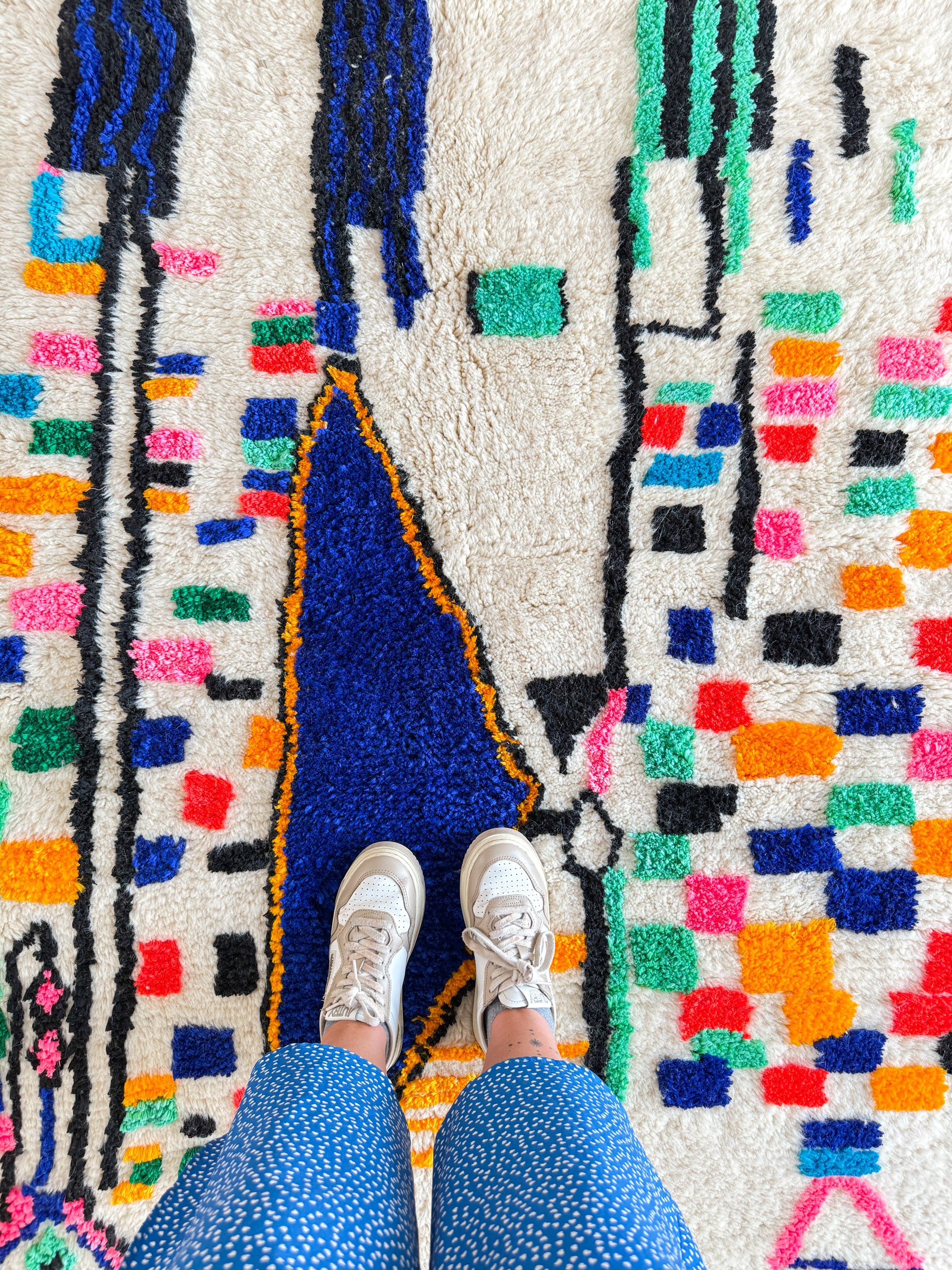 Colorful Berber rug 157 x 221 cm - n°1953