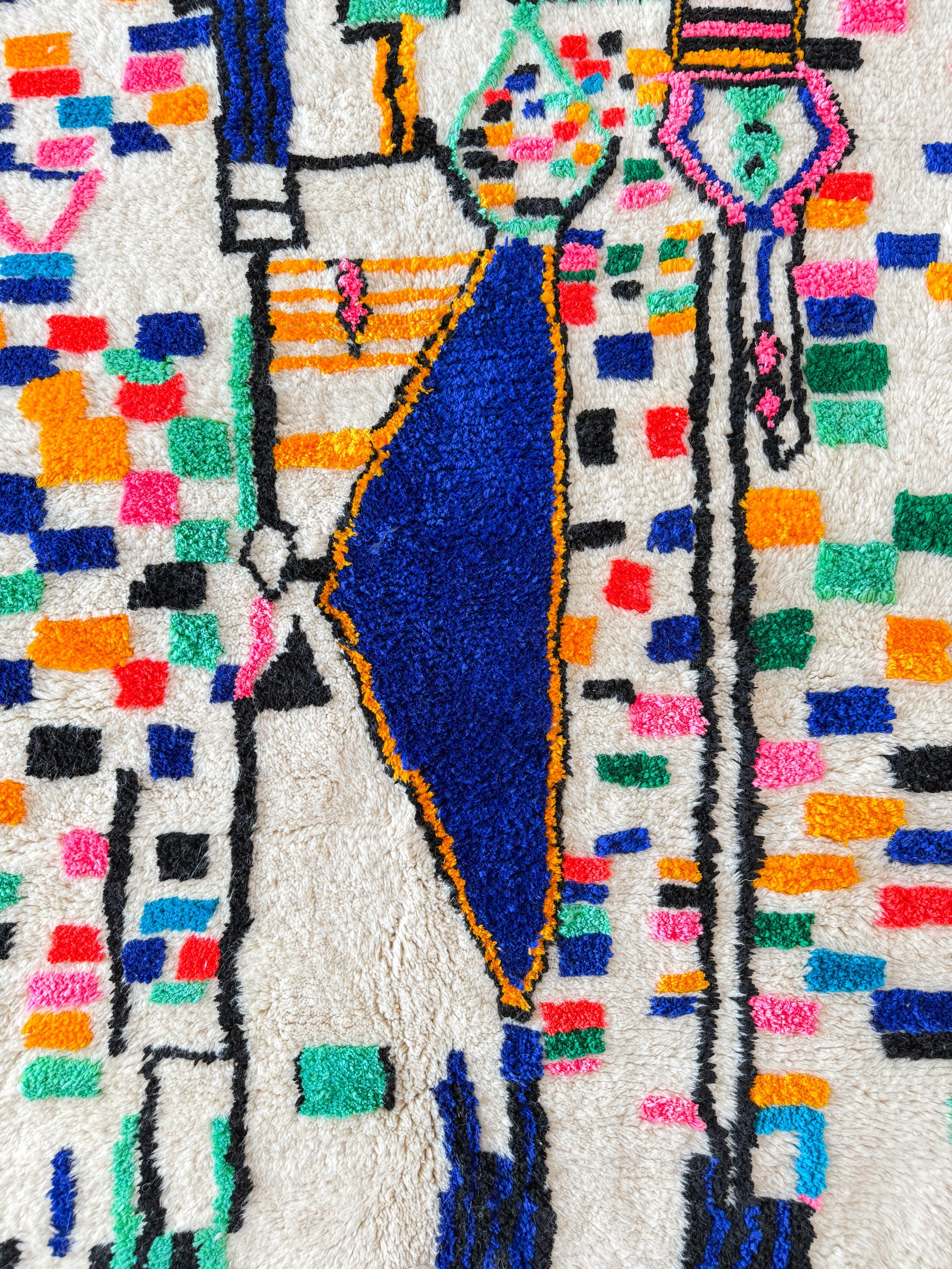 Colorful Berber rug 157 x 221 cm - n°1953