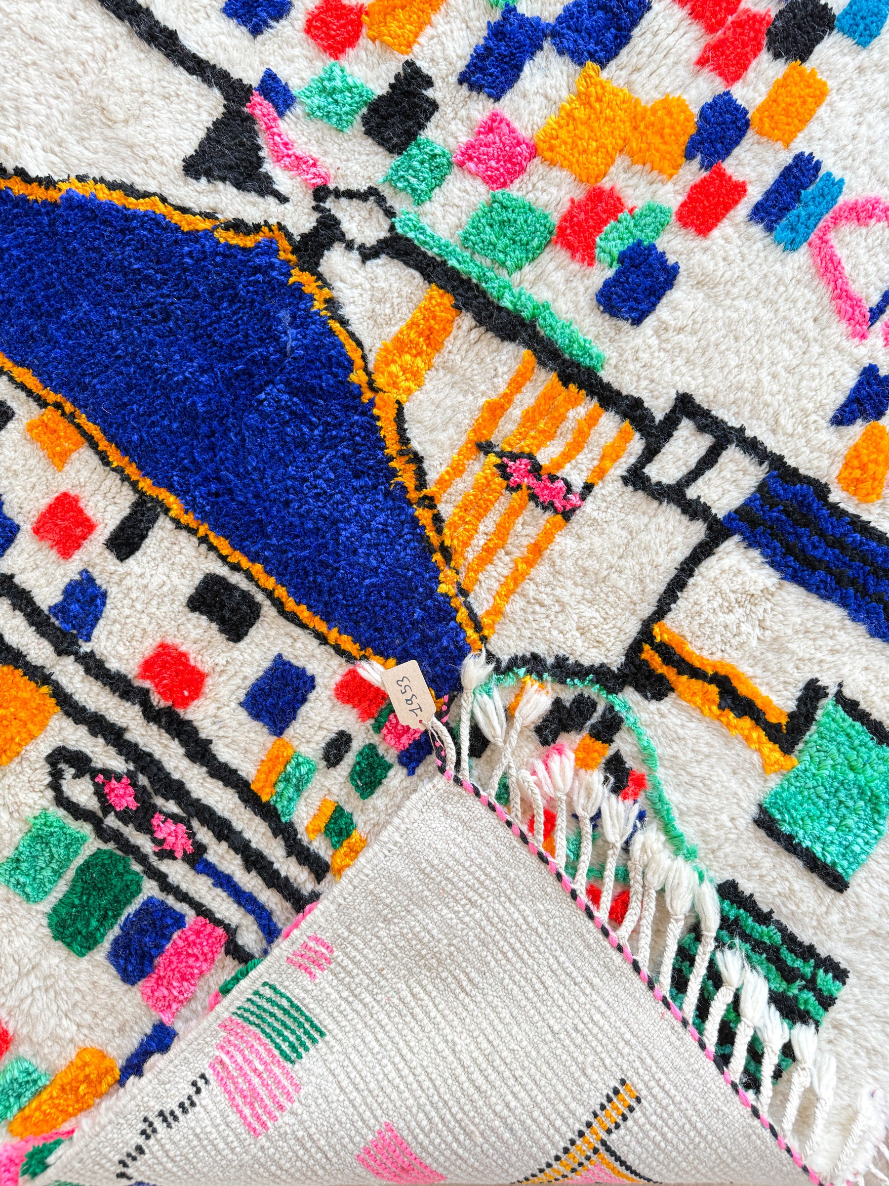 Colorful Berber rug 157 x 221 cm - n°1953