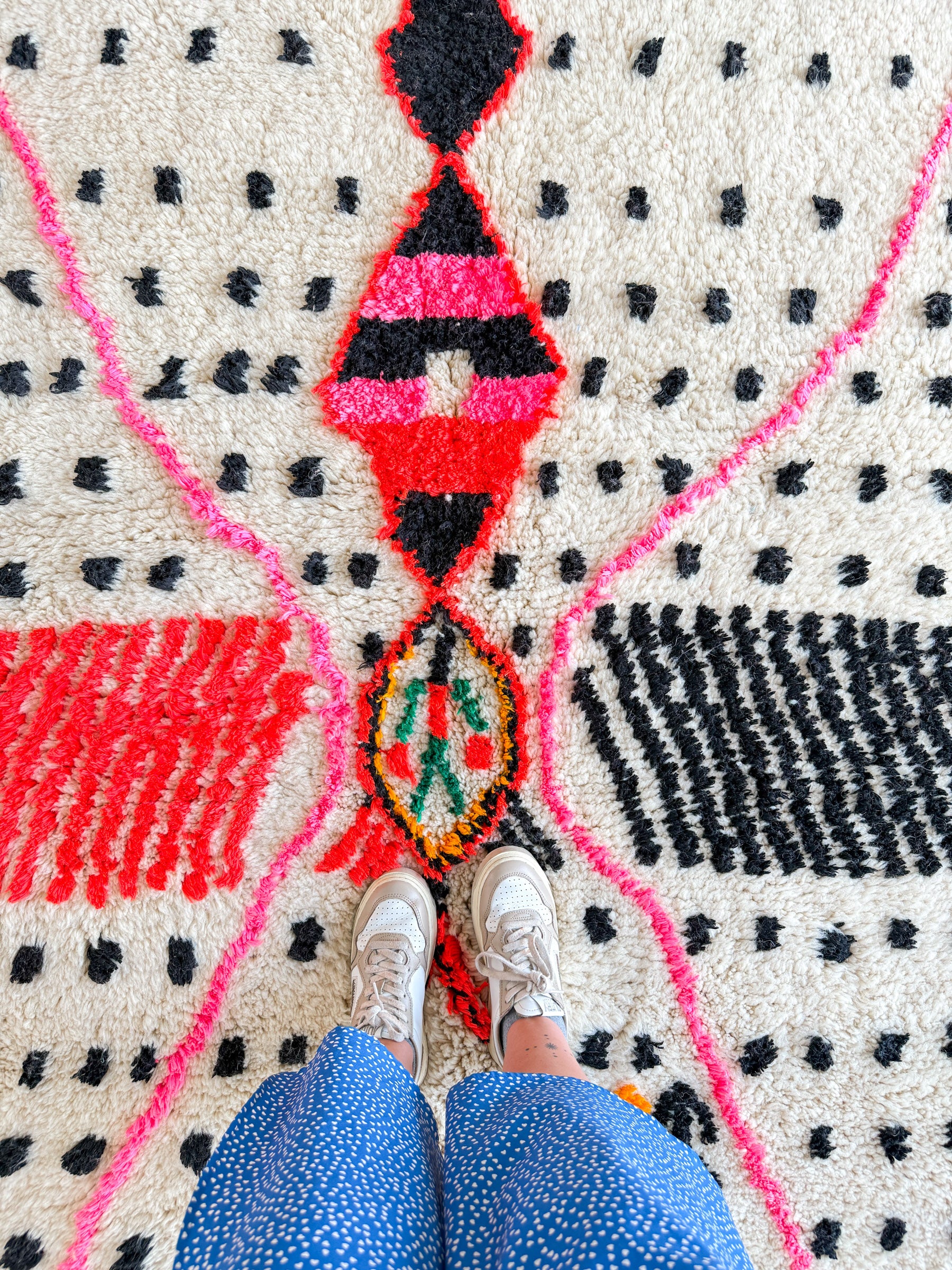 Colorful Berber rug 163 x 245 cm - n°1985