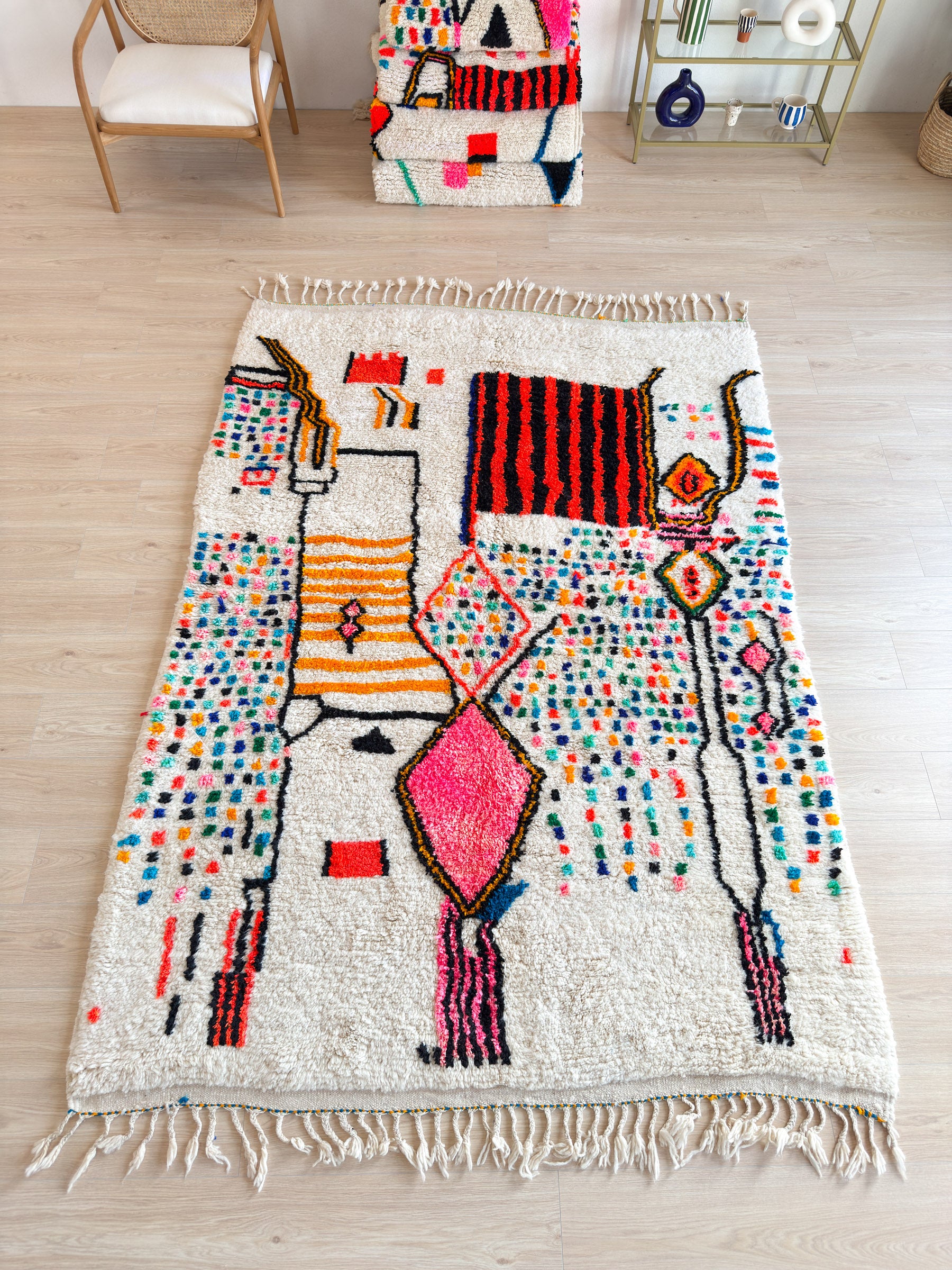 Colorful Berber Rug 186 x 280 cm - n°1775