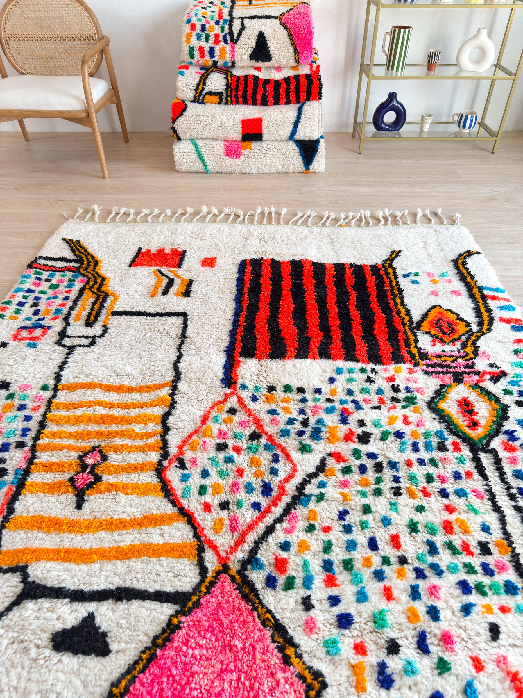 Colorful Berber Rug 186 x 280 cm - n°1775